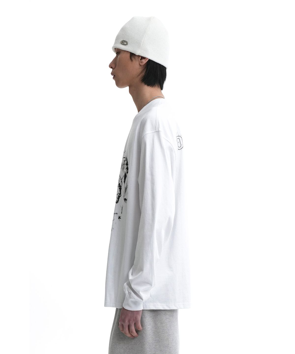 오픈야드(오와이)(OPENYARD(OY)) DRAGON LONG SLEEVE-WHITE