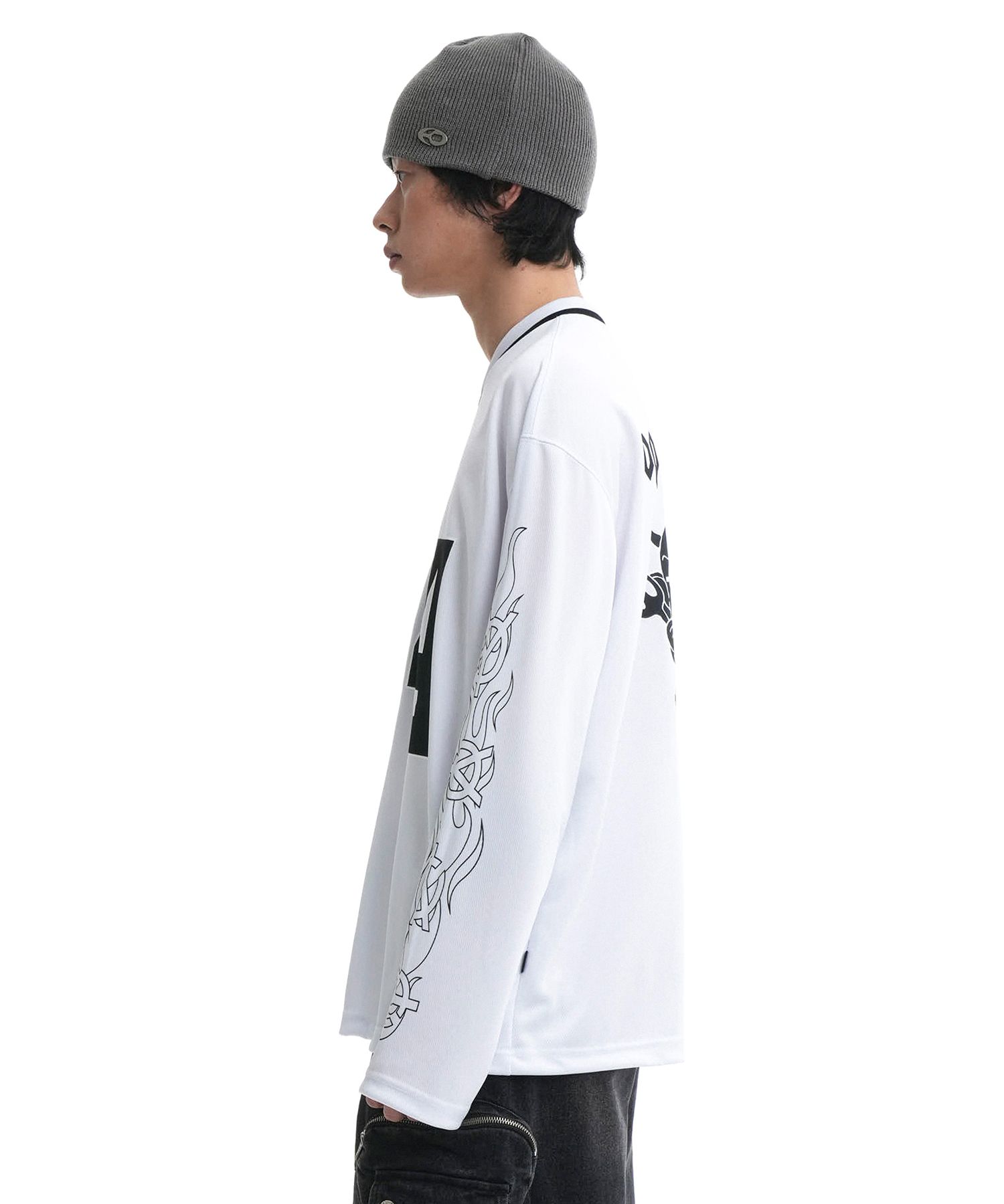 ★OY★ANGEL&DEVIL SPORTS JERSEY LONG SLEEVE-WHITE★正規品 MUSINSA公式 | OY ANGEL&DEVIL SPORTS JERSEY LONG SLEEVE-WHITE