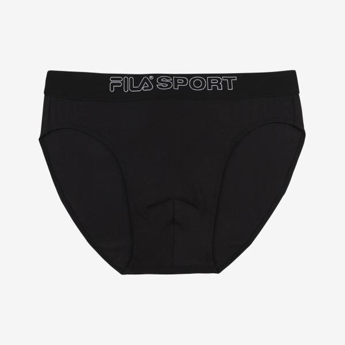휠라언더웨어(FILA UNDERWEAR) 휠라 스포츠 코튼 남성 브리프(FI4BFG1616MBLK)