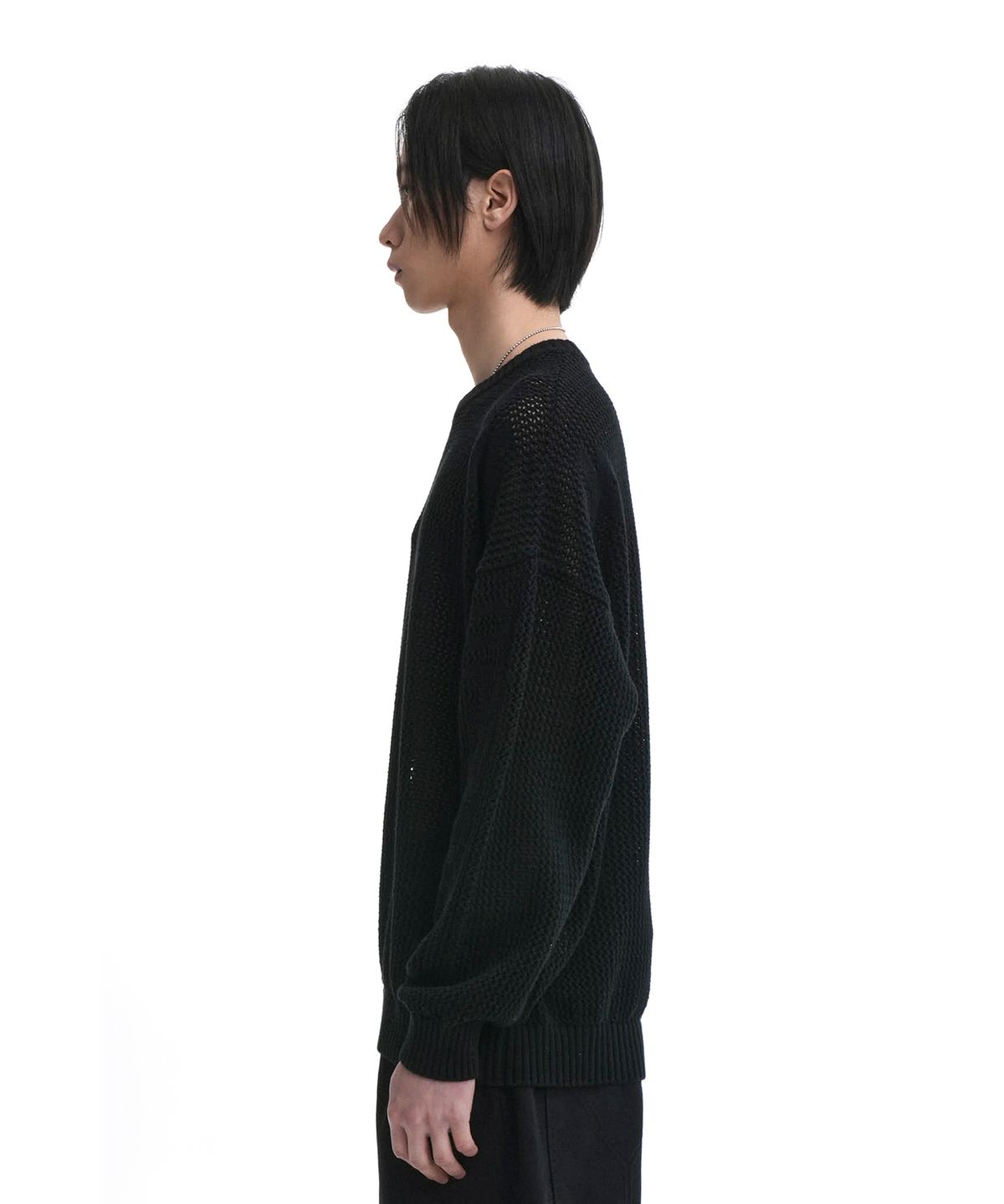 오픈야드(오와이)(OPENYARD(OY)) MESH OPYD KNIT-BLACK