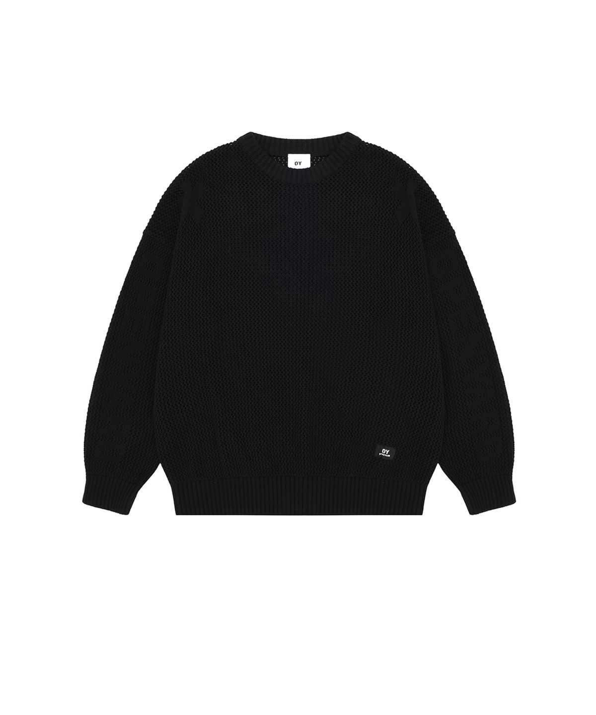 오픈야드(오와이)(OPENYARD(OY)) MESH OPYD KNIT-BLACK