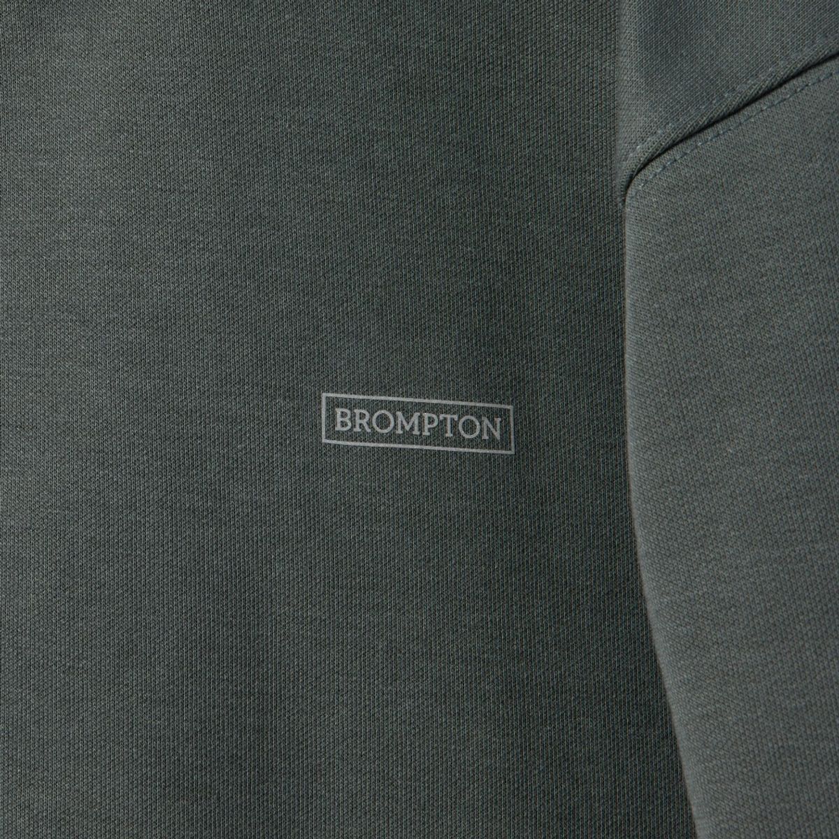 브롬톤 런던(BROMPTON LONDON) FULL ZIP HOODED SWEATSHIRT - D/GREEN (P241UFT135)
