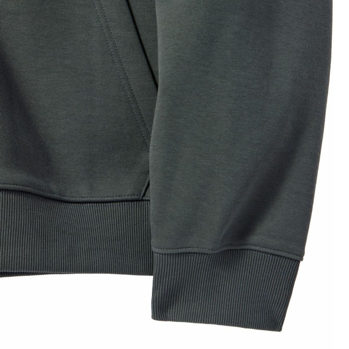 브롬톤 런던(BROMPTON LONDON) FULL ZIP HOODED SWEATSHIRT - D/GREEN (P241UFT135)