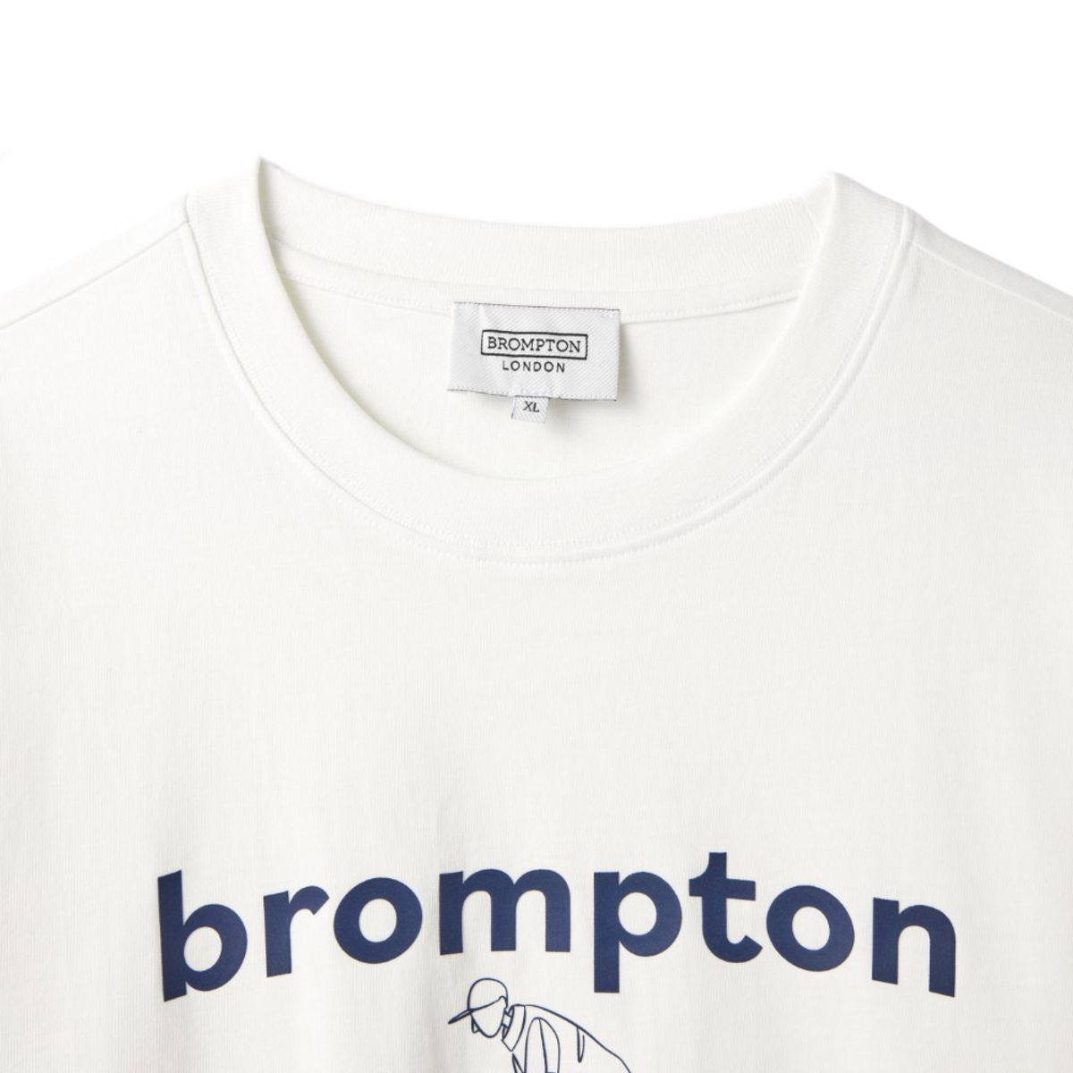 브롬톤 런던(BROMPTON LONDON) CYCLING GRAPHIC T-SHIRT - WHITE (P242UTS413)