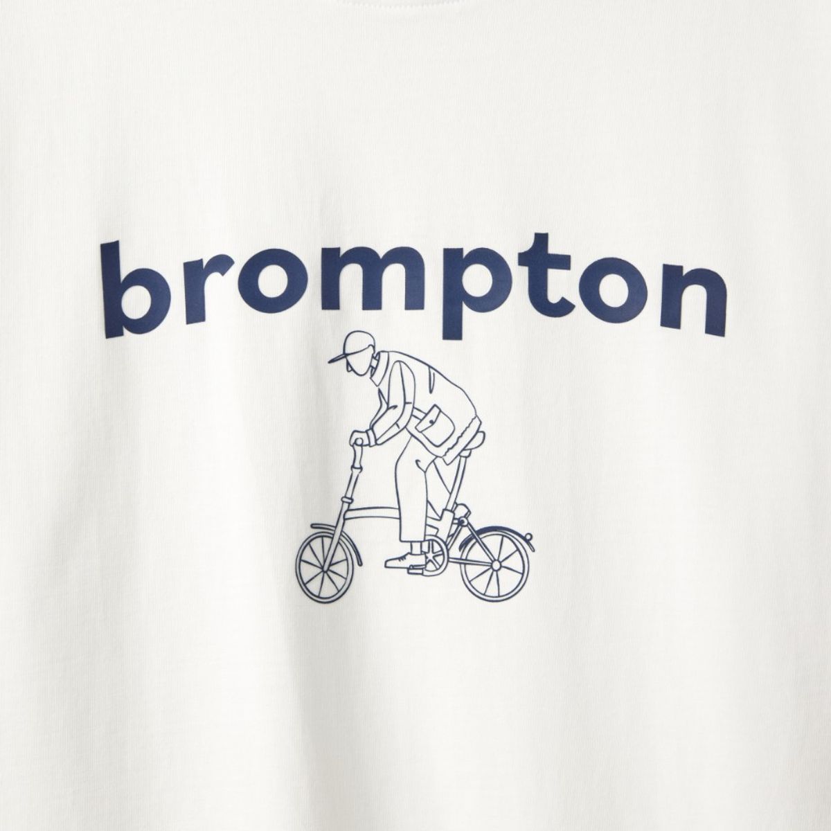 브롬톤 런던(BROMPTON LONDON) CYCLING GRAPHIC T-SHIRT - WHITE (P242UTS413)
