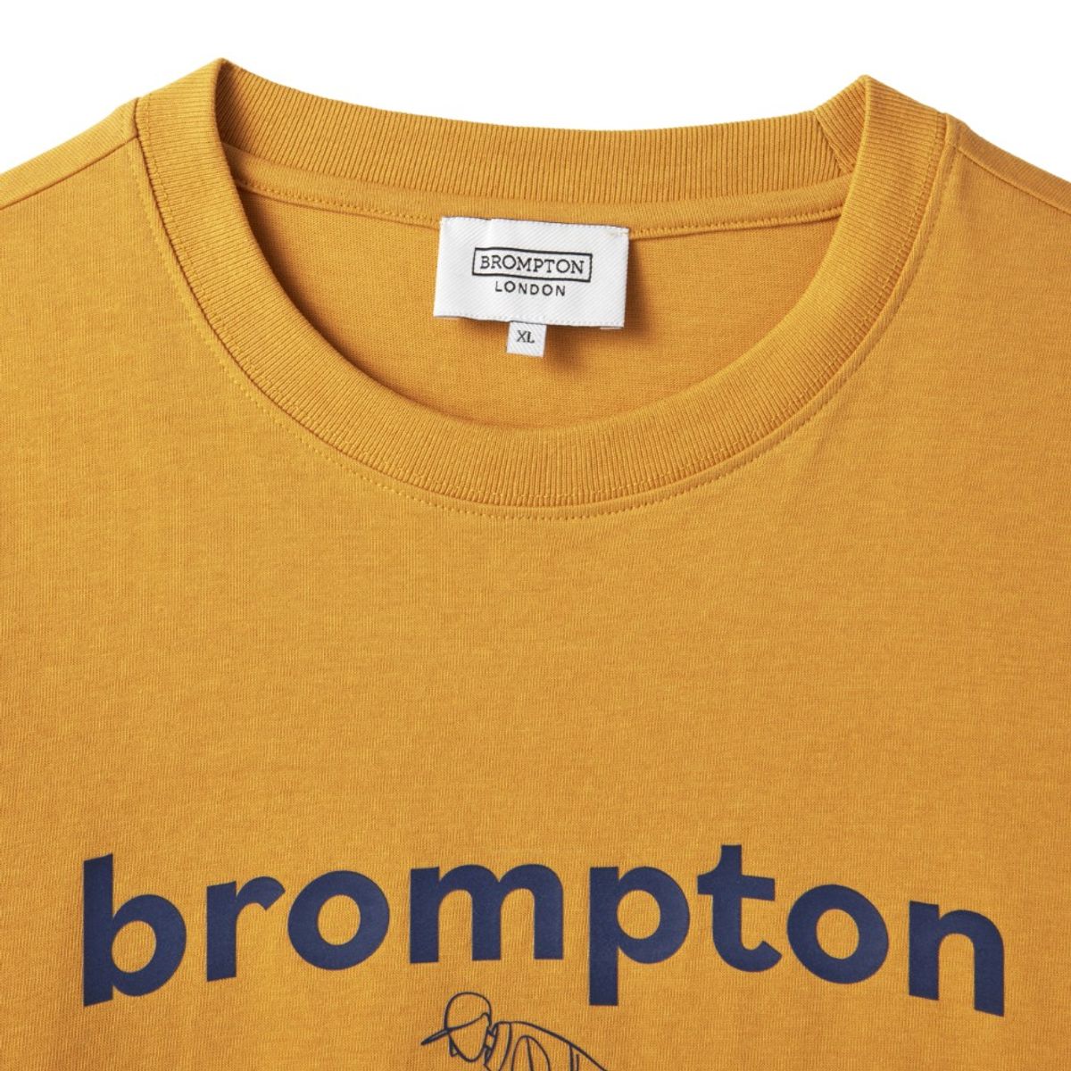 브롬톤 런던(BROMPTON LONDON) CYCLING GRAPHIC T-SHIRT - YELLOW (P242UTS413)