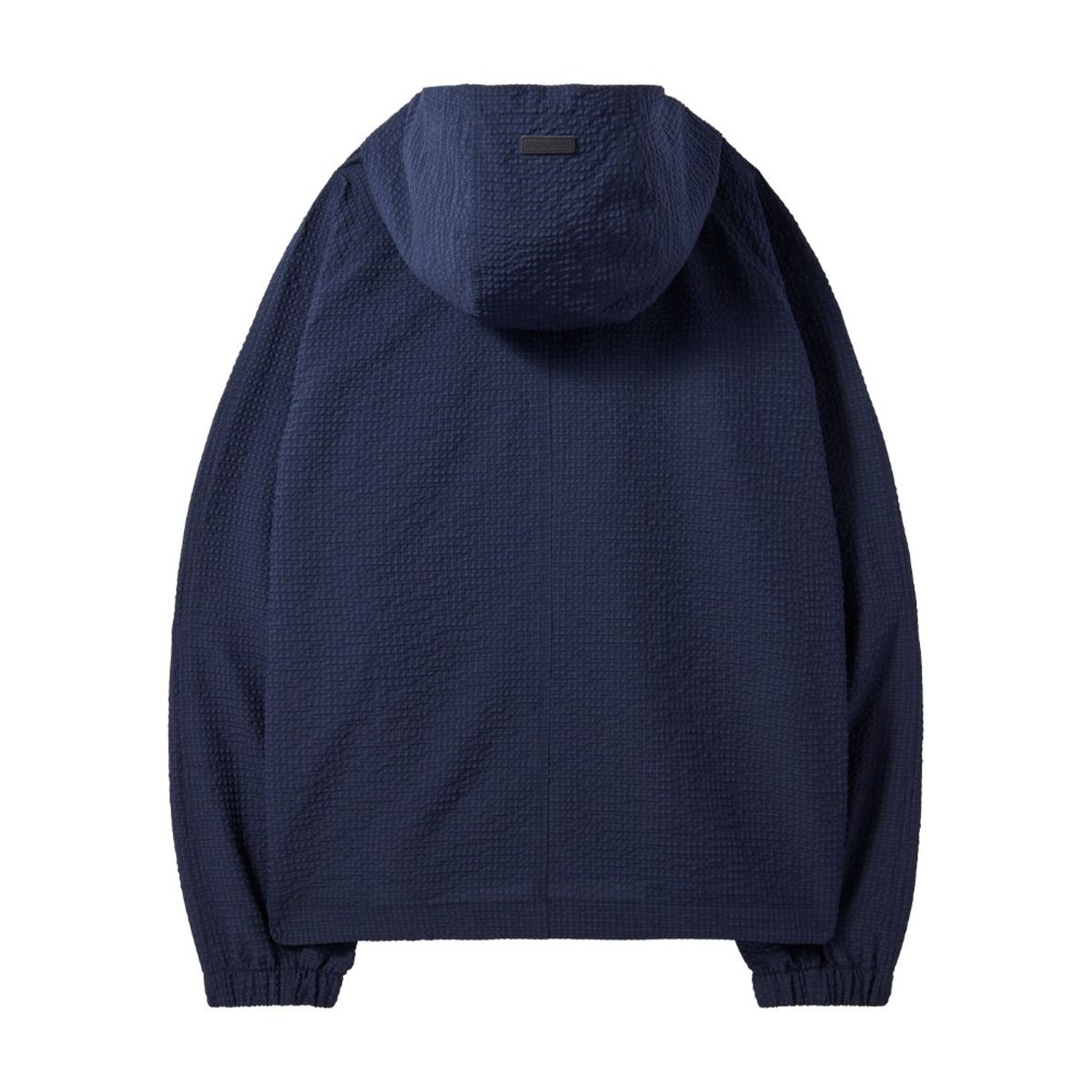 브롬톤 런던(BROMPTON LONDON) SEERSUCKER SET FULL ZIP HOODIE - NAVY (P242MJP532)