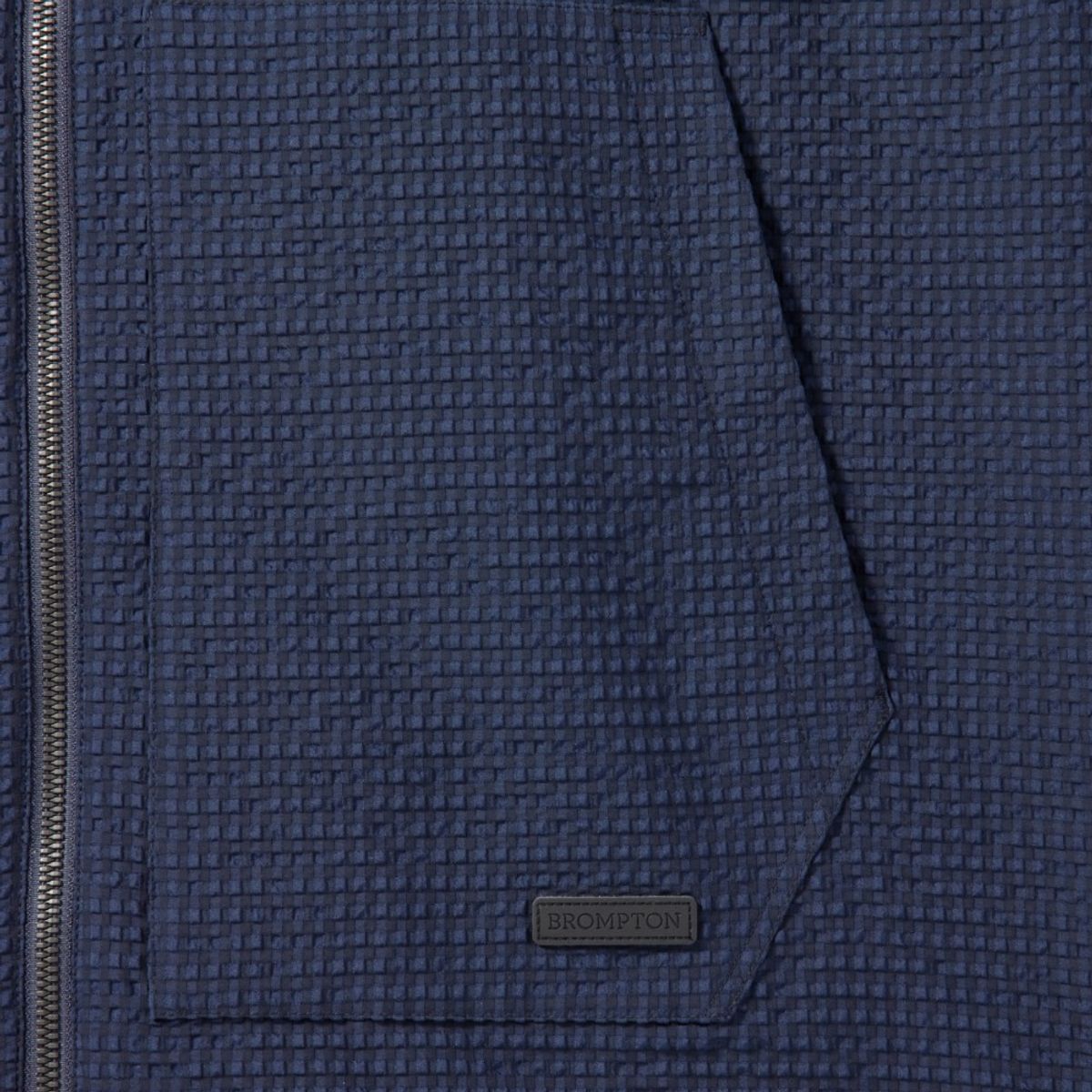 브롬톤 런던(BROMPTON LONDON) SEERSUCKER SET FULL ZIP HOODIE - NAVY (P242MJP532)