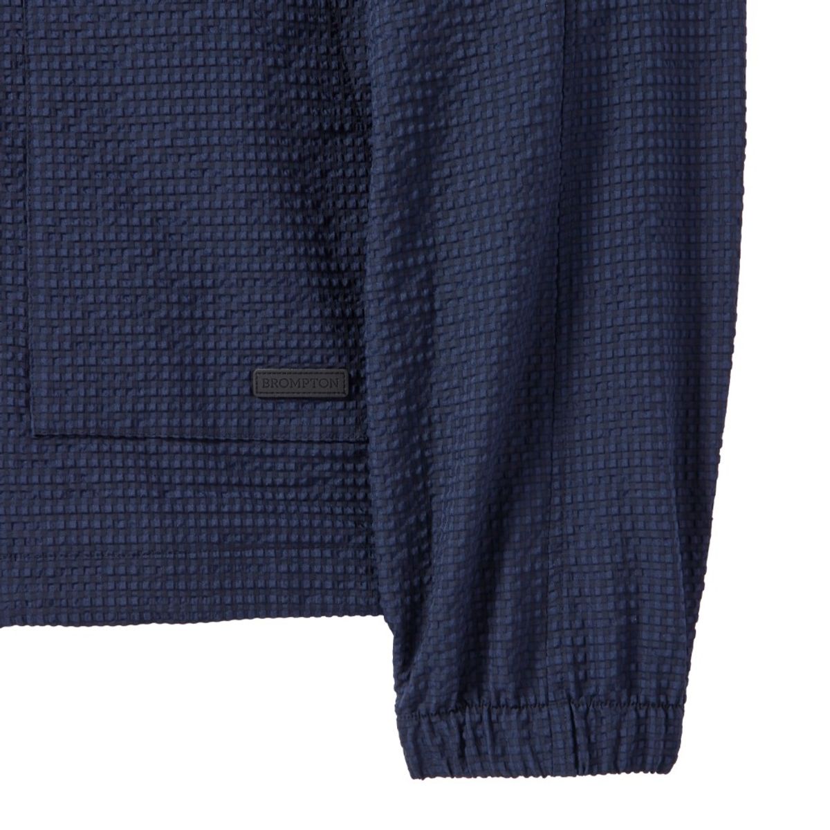 브롬톤 런던(BROMPTON LONDON) SEERSUCKER SET FULL ZIP HOODIE - NAVY (P242MJP532)