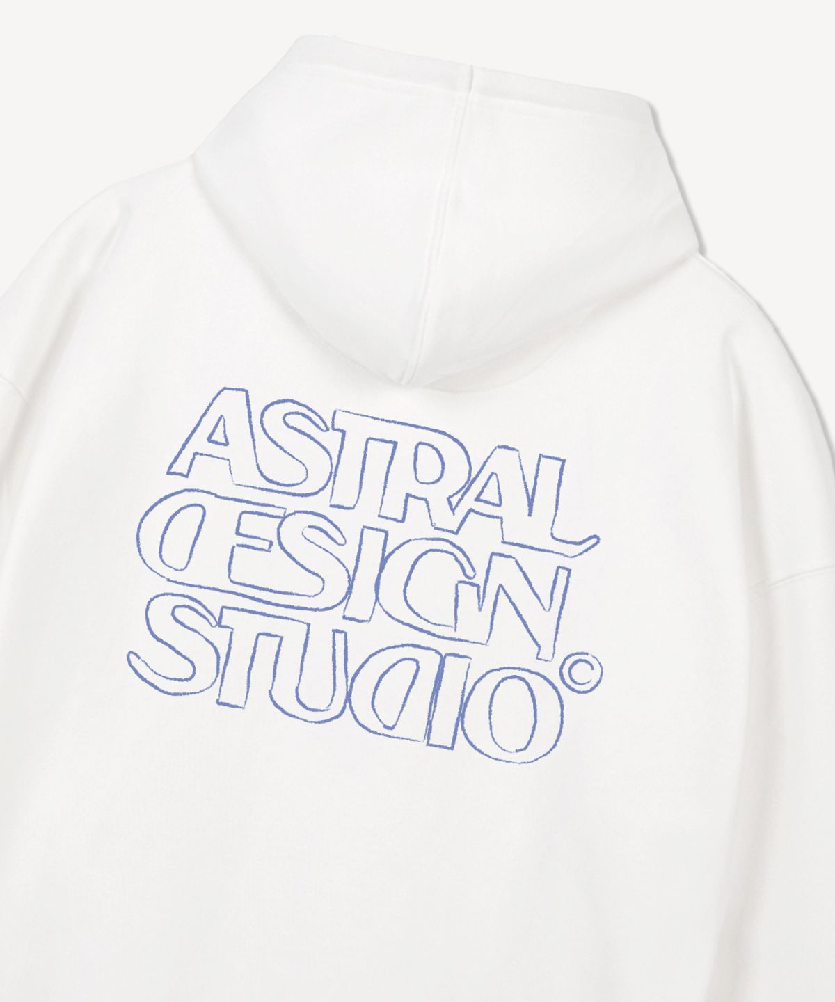 아스트랄 프로젝션(ASTRAL PROJECTION) 아스트랄 디자인 스튜디오2 와이드 숄더 후디_화이트