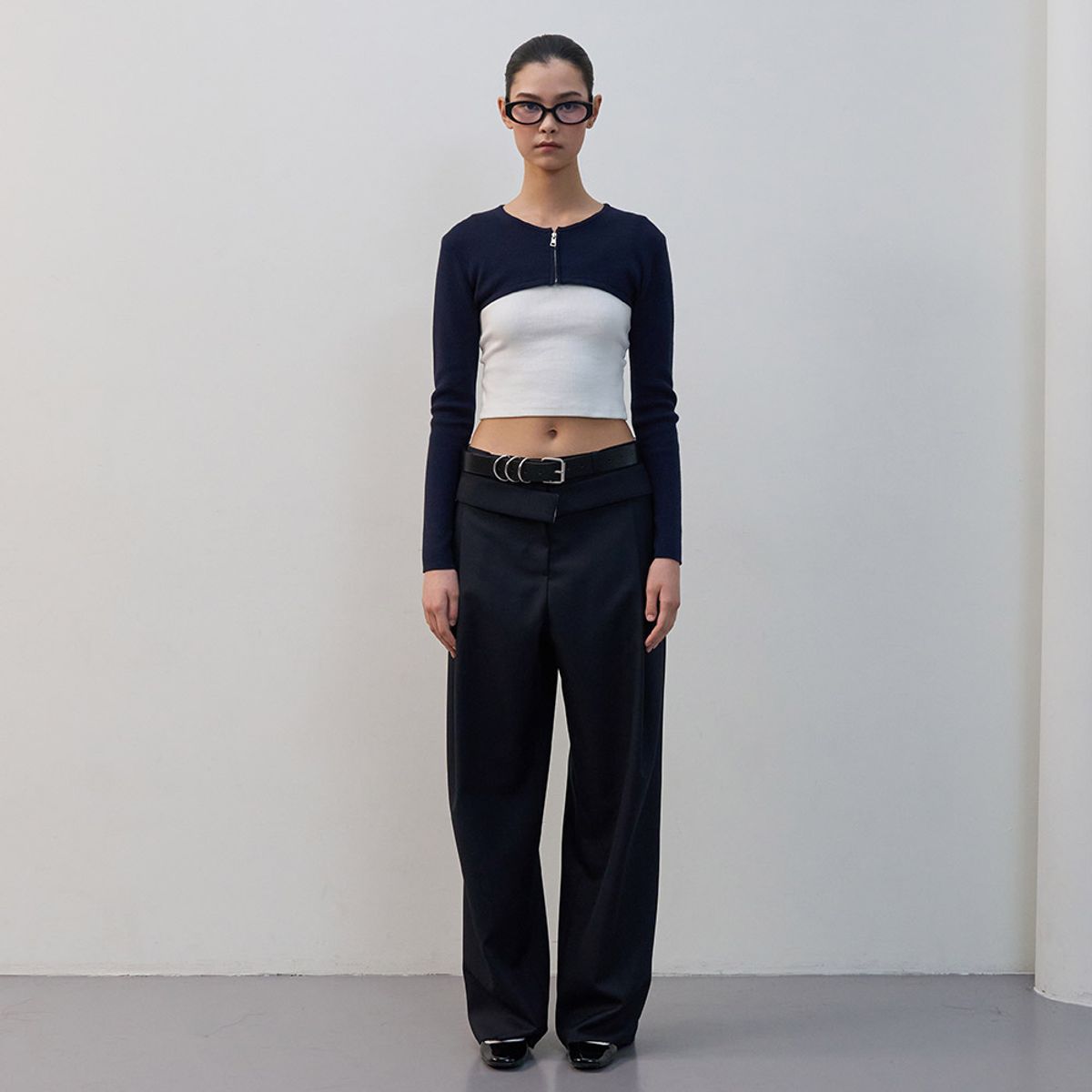 엘씨디씨티엠(LCDC™) ZIP-FRONT CROPPED BOLERO