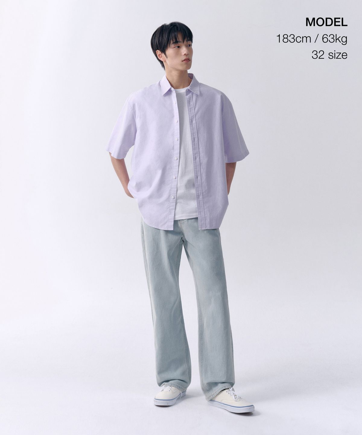 무신사 스탠다드(MUSINSA STANDARD) 레귤러 핏 데님 팬츠 [블리치]
