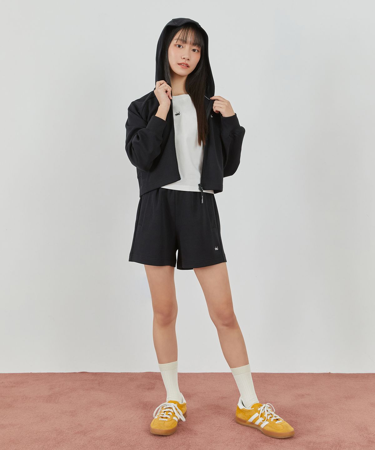 아이엠아이(IAMI) KK26975 주니어 로고 트레이닝 하프팬츠