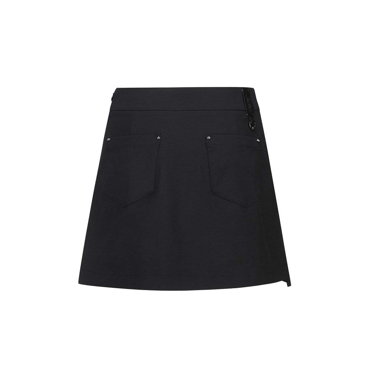 어뉴골프(ANEW GOLF) W UNBALANCED PLEATS SQ_BK