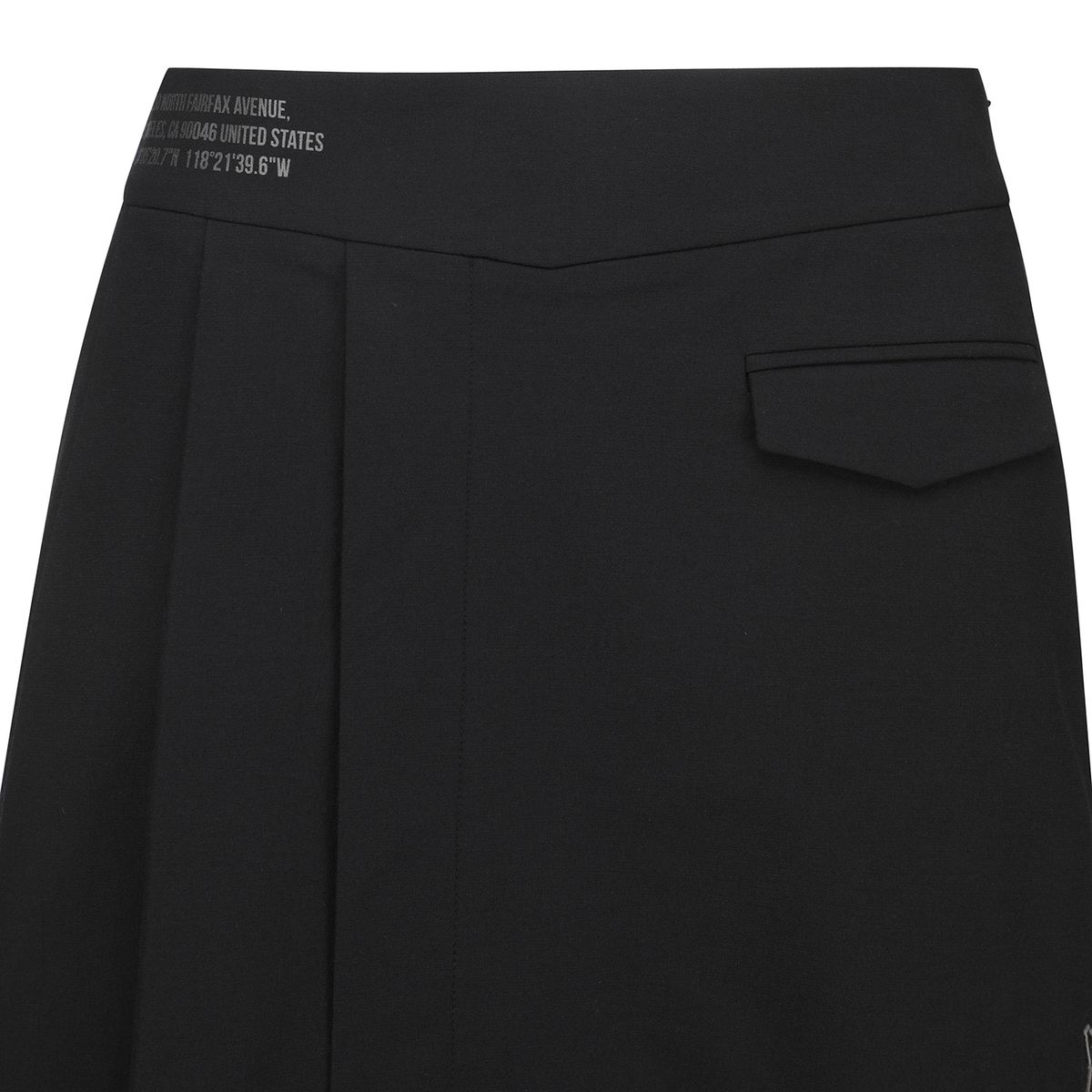 어뉴골프(ANEW GOLF) W UNBALANCED PLEATS SQ_BK