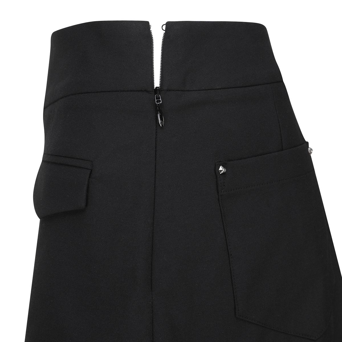 어뉴골프(ANEW GOLF) W UNBALANCED PLEATS SQ_BK