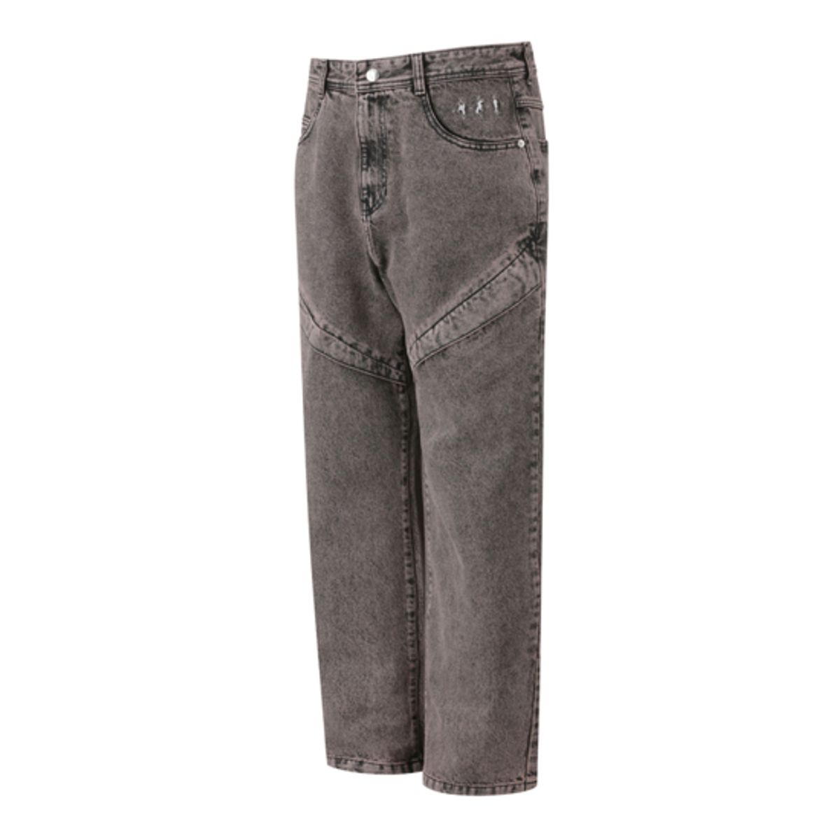 프리커(FREKER) DIAGONAL LINE WASHED DENIM PANTS_FKPDS24312PIX - 사이즈 & 후기 | 무신사