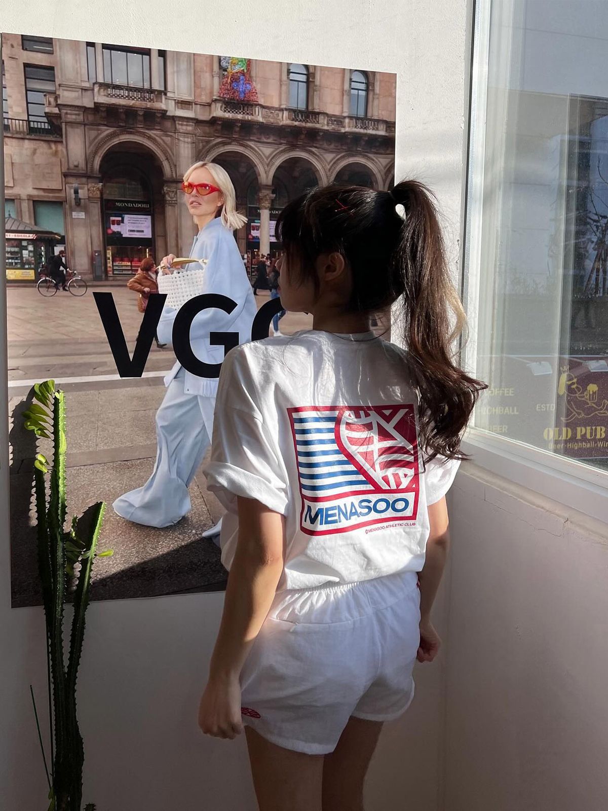 미나수(MENASOO) SMALL HEARTTRACK OVER FIT TEE_WHITE