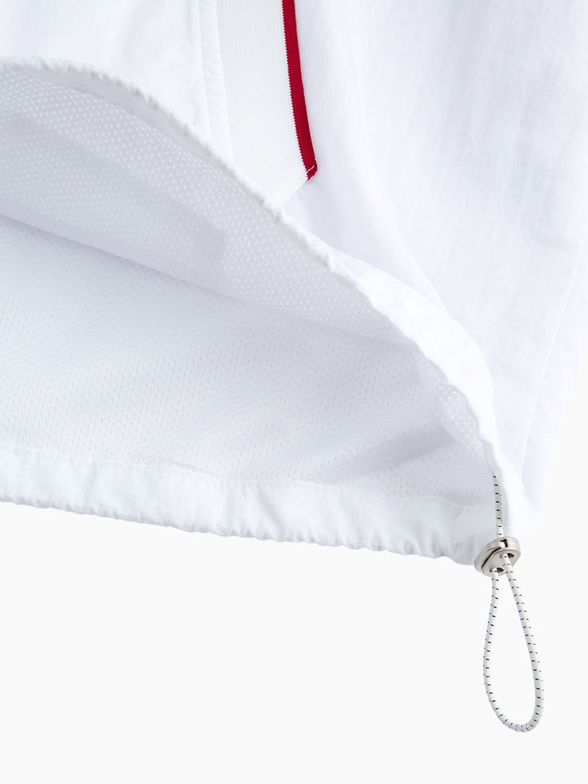 미나수(MENASOO) HEARTTRACK VNECK NYLON ANORAK JACKET_WHITE