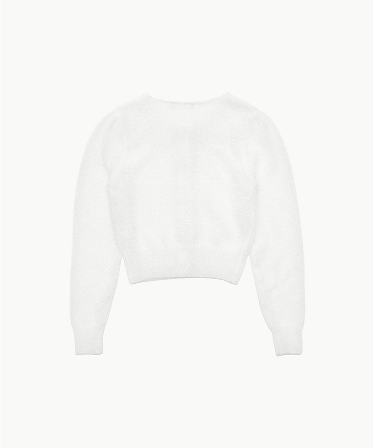 아모멘토(AMOMENTO) HAIRY NEW GRANDMA CARDIGAN_WHITE