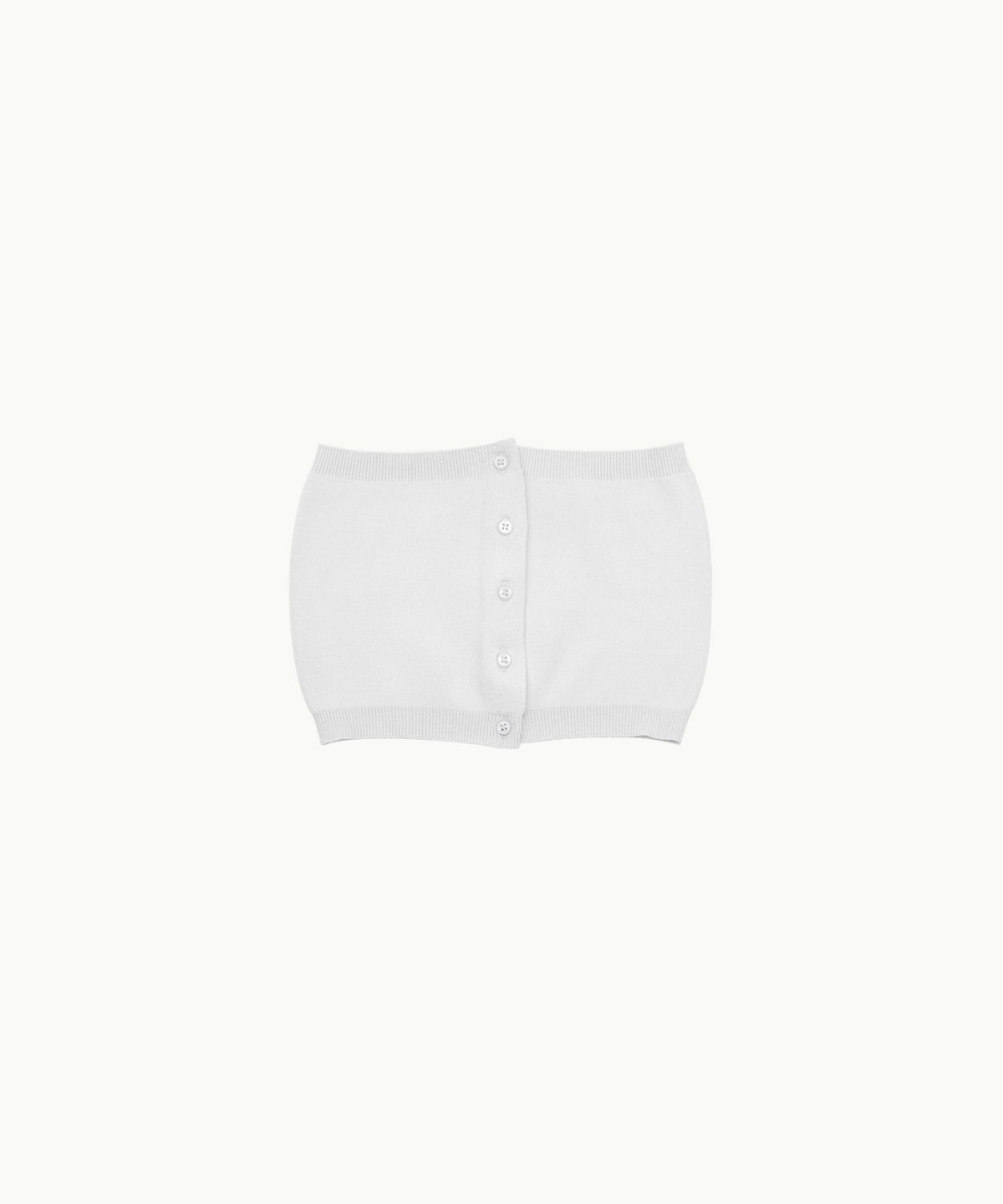 아모멘토(AMOMENTO) CROP BUTTON CARDIGAN SET_LIGHT GREY