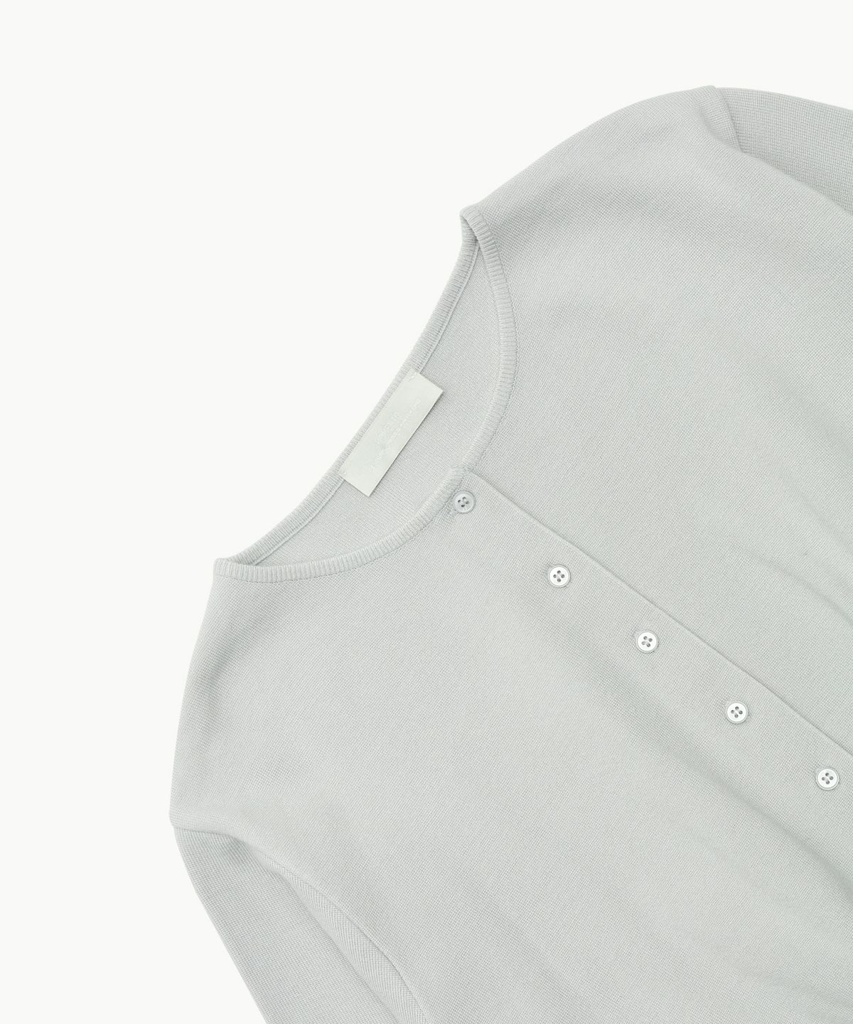 아모멘토(AMOMENTO) ROUND SLEEVE SHIRRED CARDIGAN_MINT
