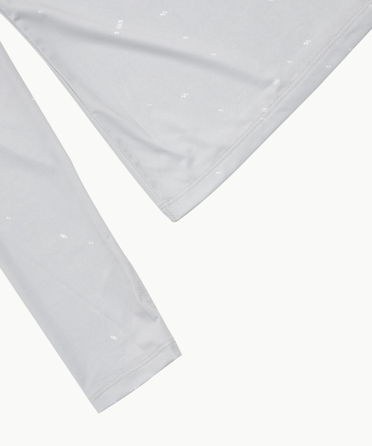 아모멘토(AMOMENTO) PRINTED ROUND LONG SLEEVE T-SHIRT_GREY