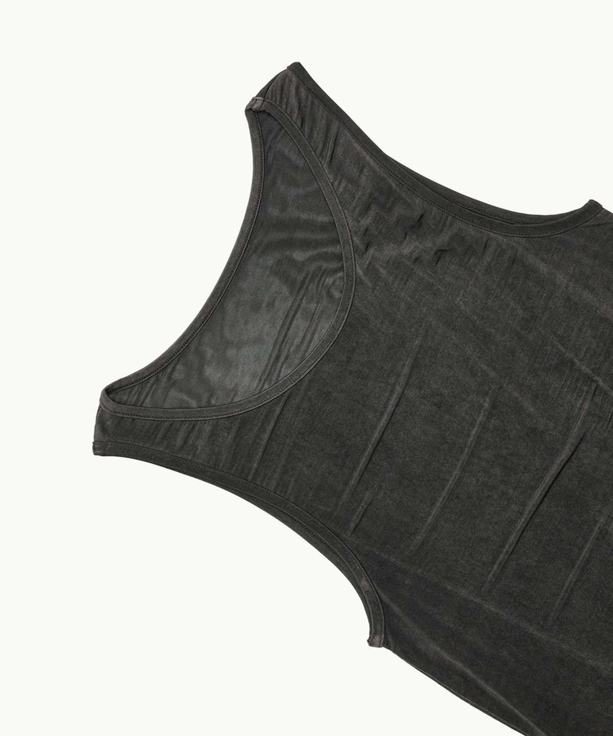 아모멘토(AMOMENTO) THREE STRAPS SLEEVELESS TOP_CHARCOAL