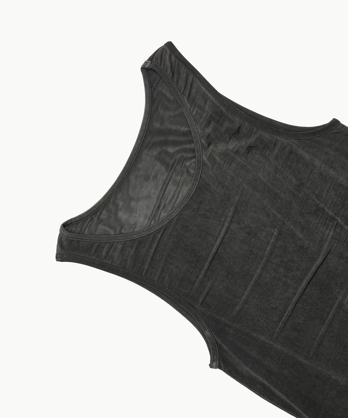 아모멘토(AMOMENTO) THREE STRAPS SLEEVELESS TOP_CHARCOAL