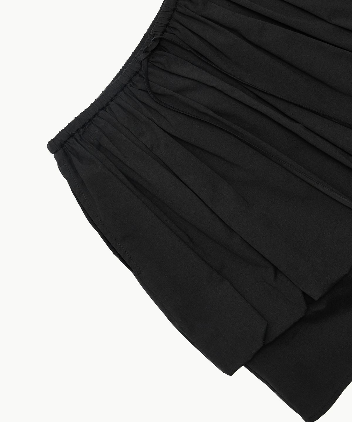 아모멘토(AMOMENTO) SHEER LAYERED SKIRT_BLACK