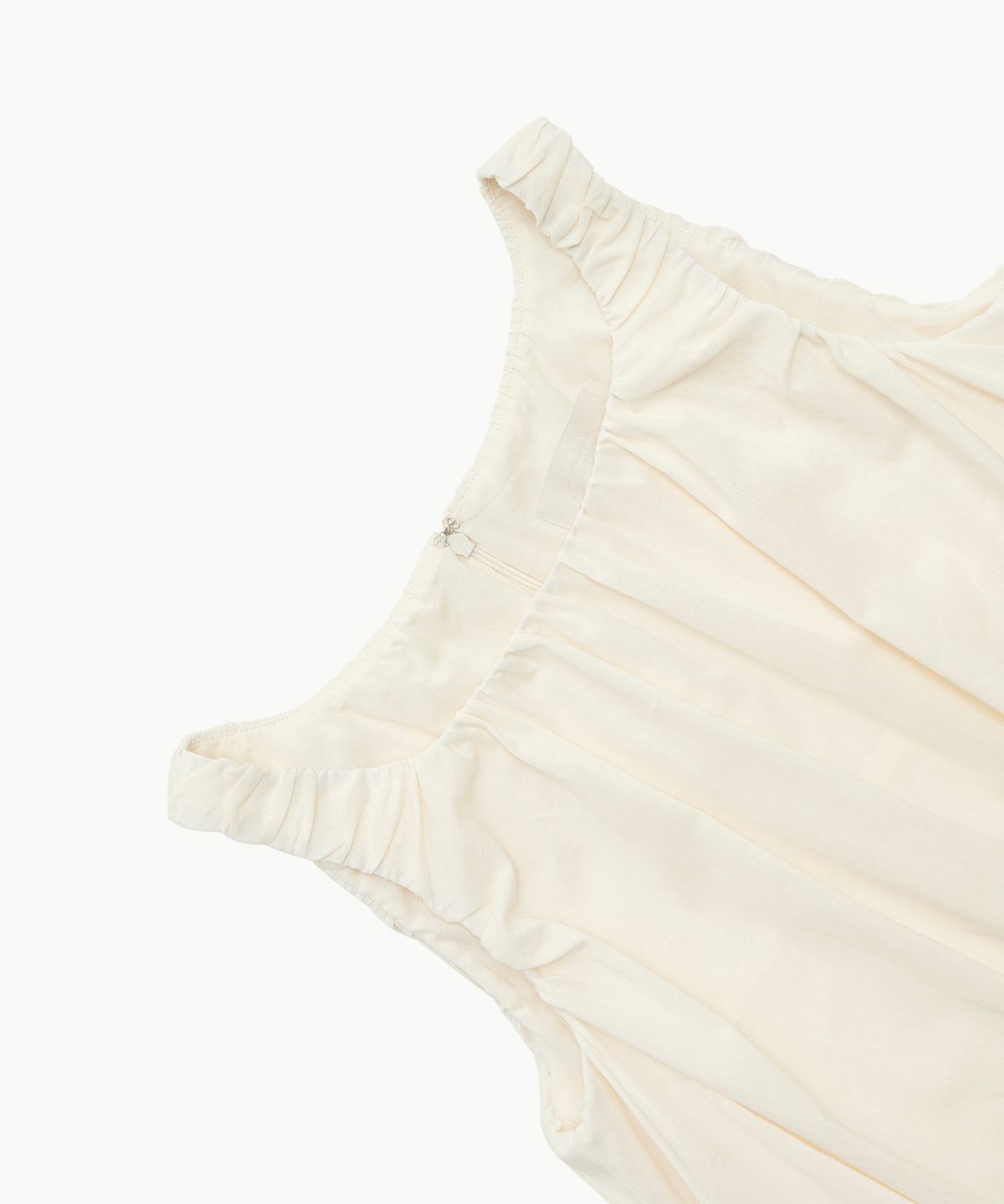 아모멘토(AMOMENTO) SHEER VOLUME MINI DRESS_IVORY