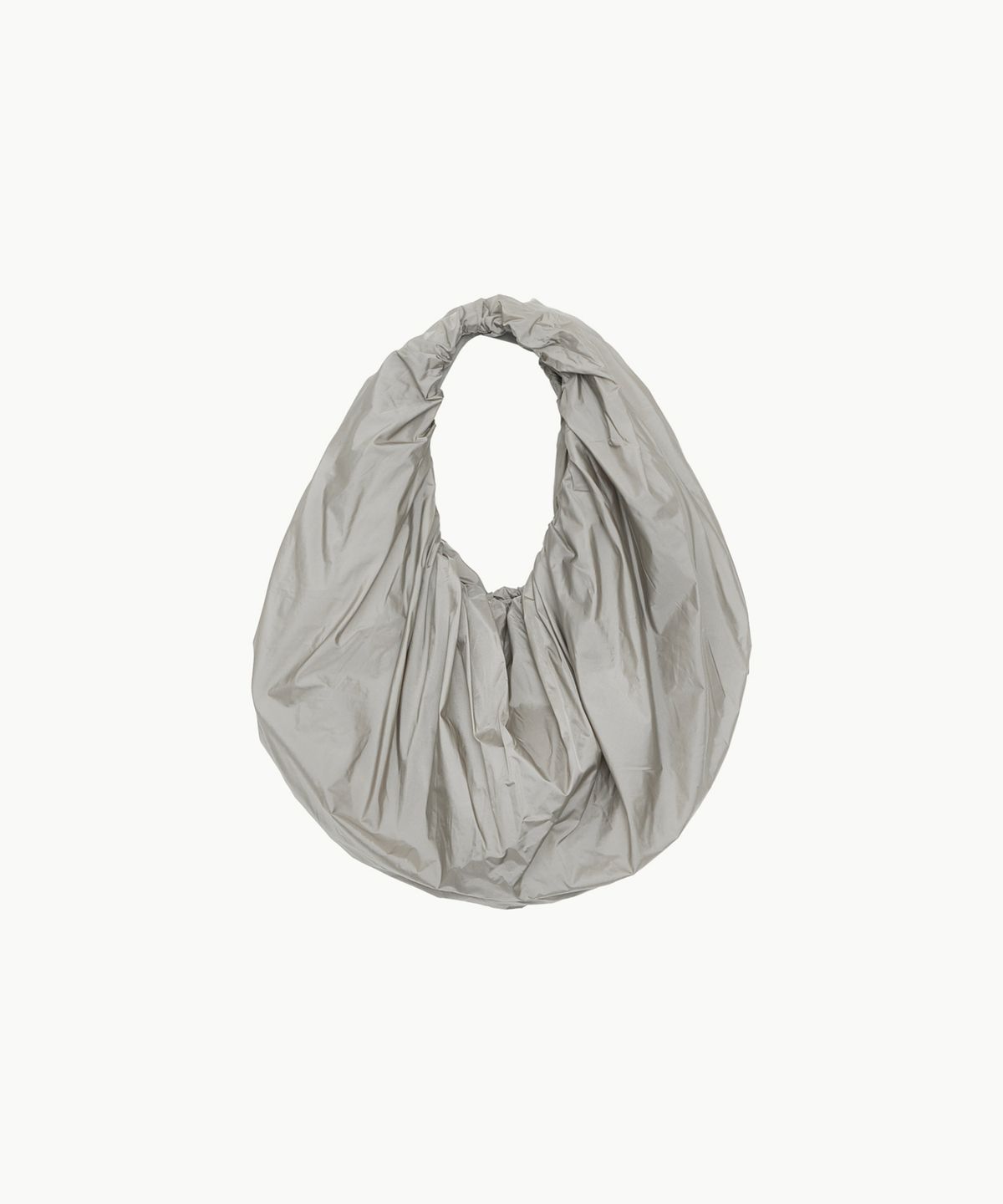 아모멘토(AMOMENTO) SHIRRING TOTE BAG_GREY