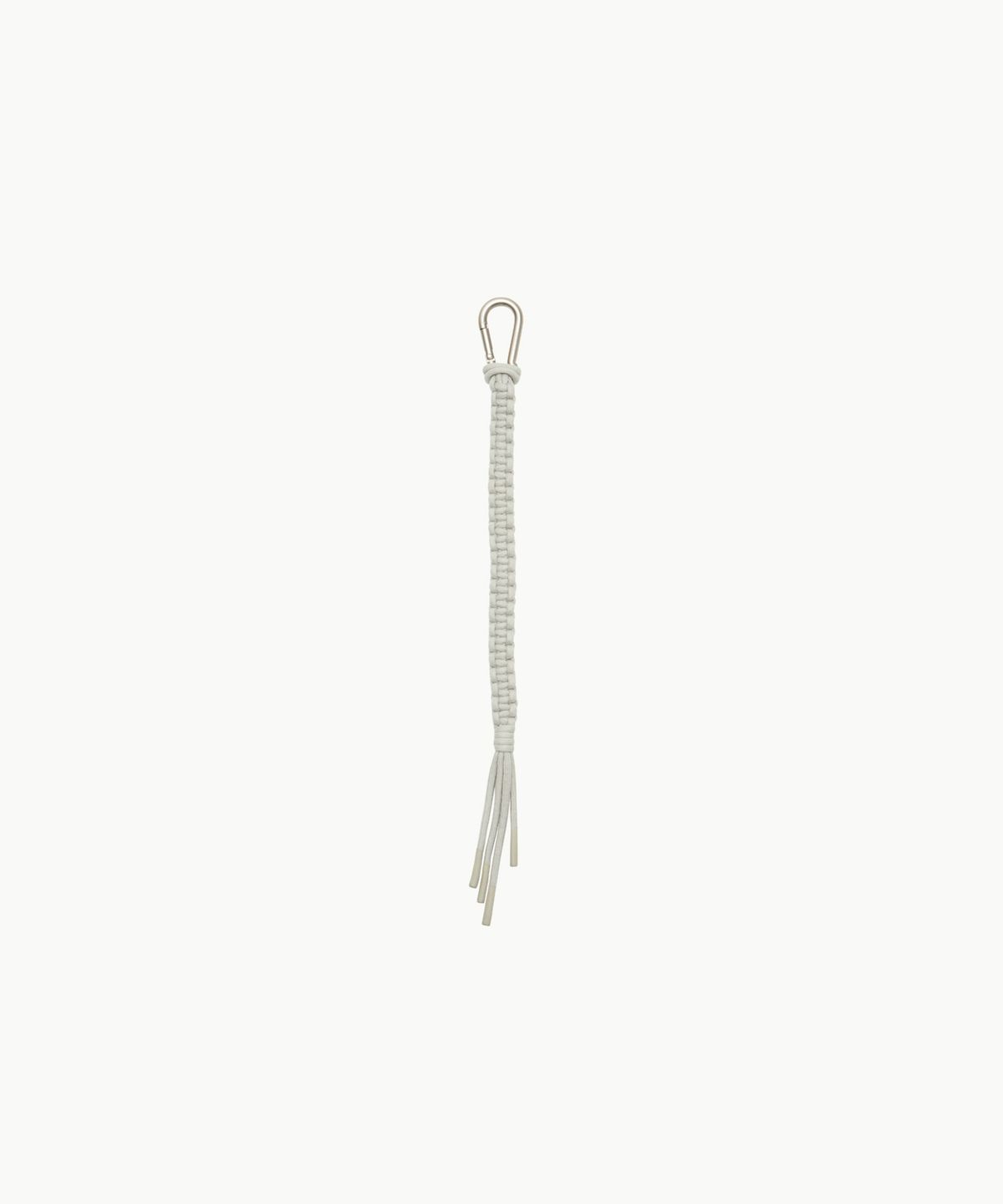 아모멘토(AMOMENTO) HAND MADE SHORT CROCHET KEYRING_GREY BEIGE