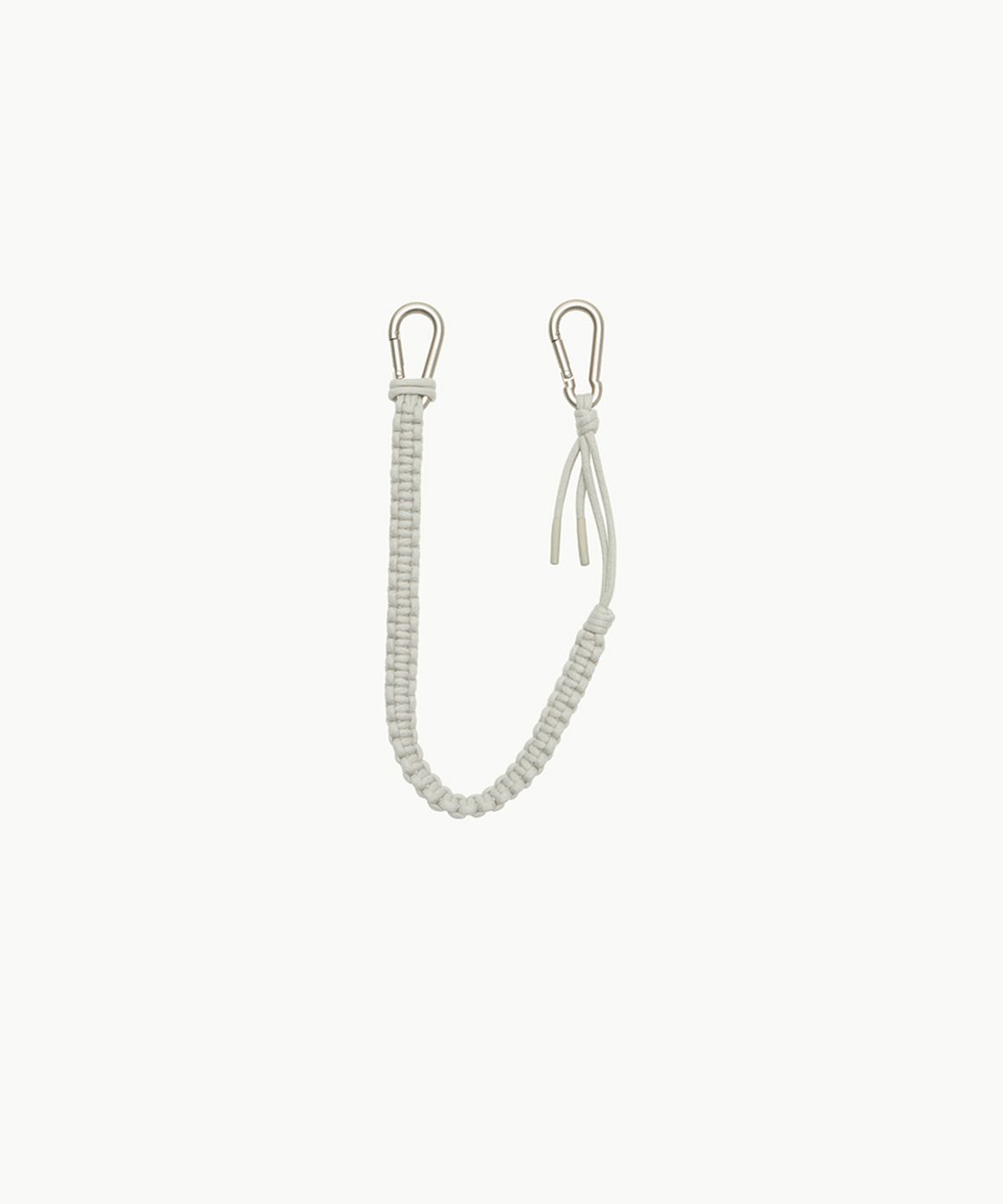 아모멘토(AMOMENTO) HAND MADE LONG CROCHET KEYRING_GREY BEIGE