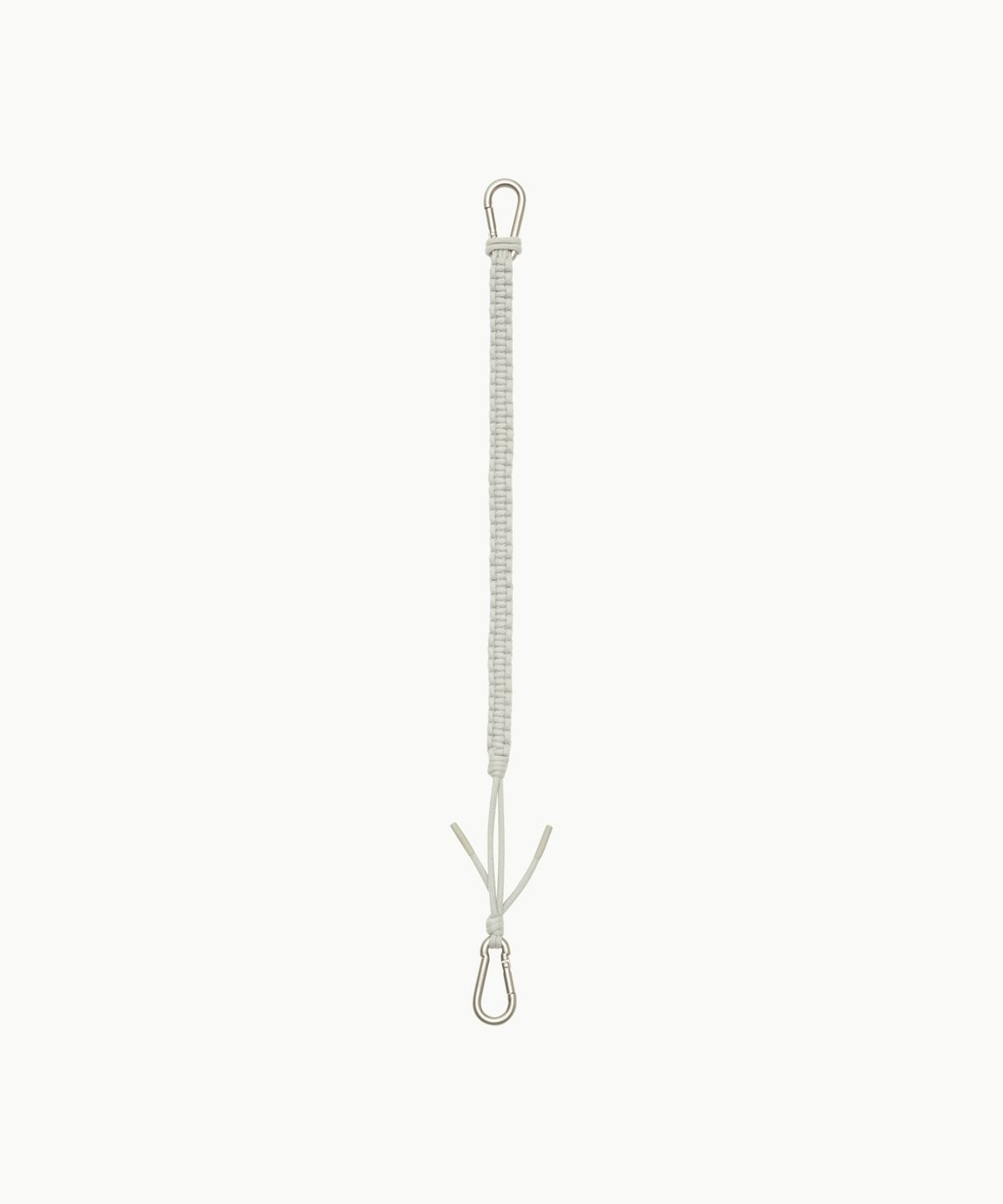 아모멘토(AMOMENTO) HAND MADE LONG CROCHET KEYRING_GREY BEIGE
