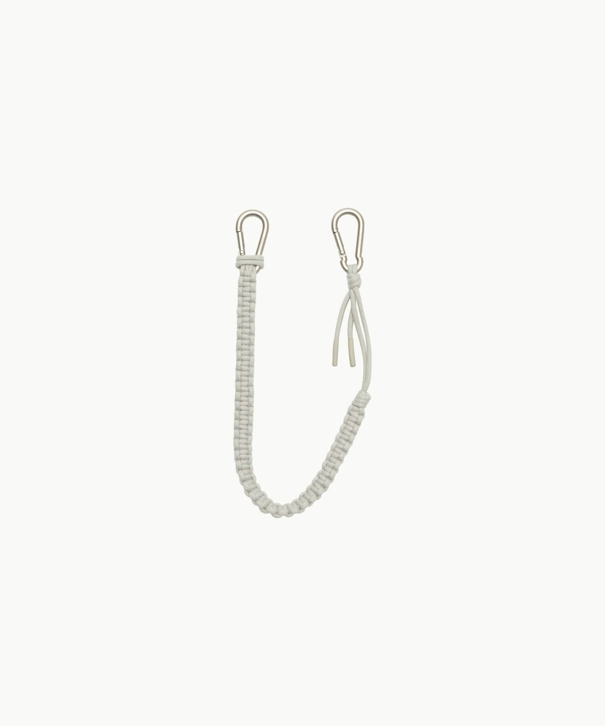 아모멘토(AMOMENTO) HAND MADE LONG CROCHET KEYRING_GREY BEIGE