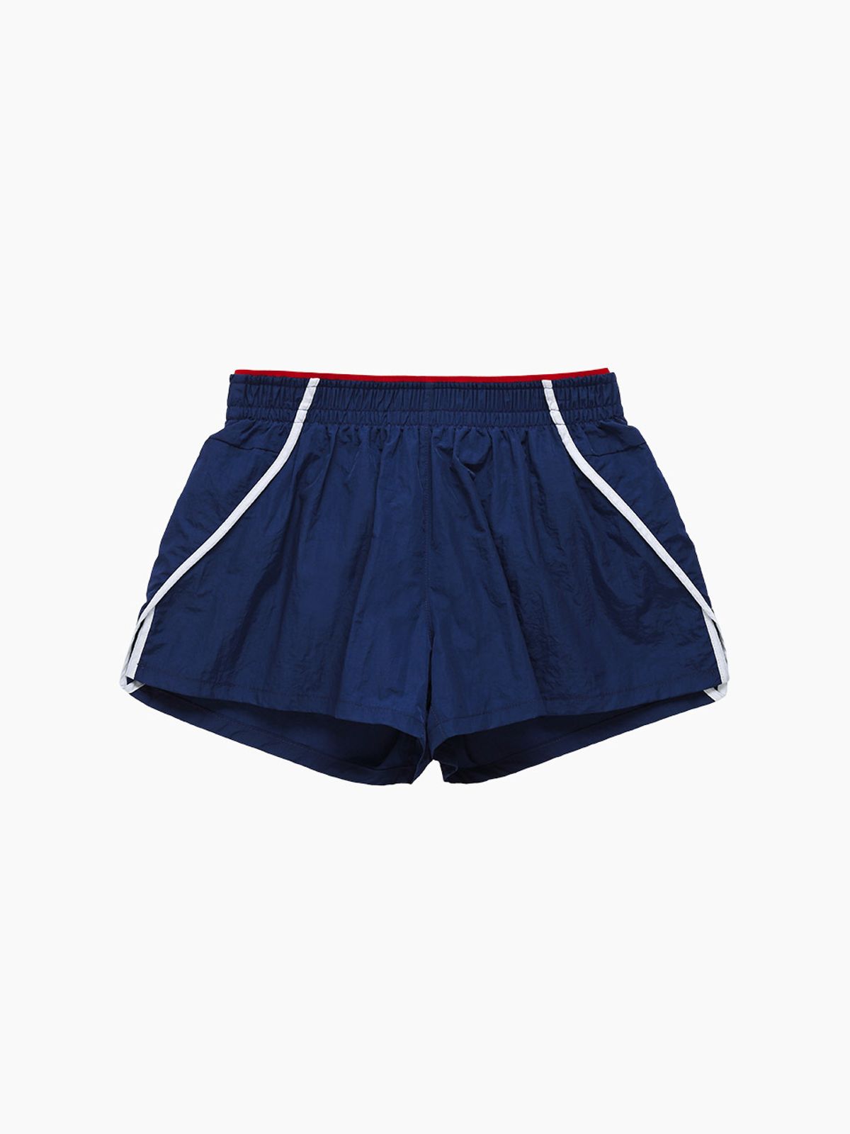 미나수(MENASOO) RUNNING TRACK NYLON SHORTS_NAVY