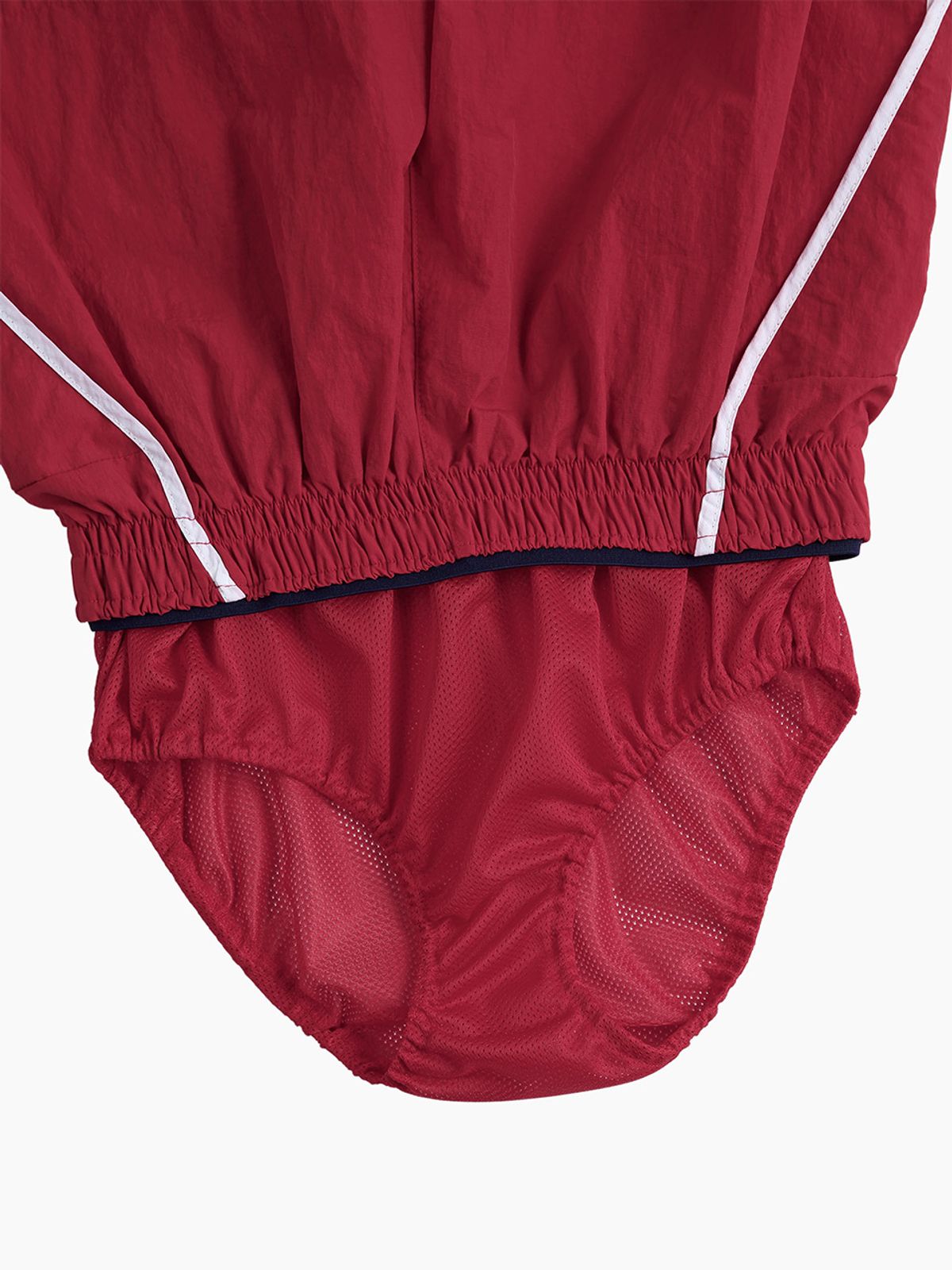 미나수(MENASOO) RUNNING TRACK NYLON SHORTS_RED