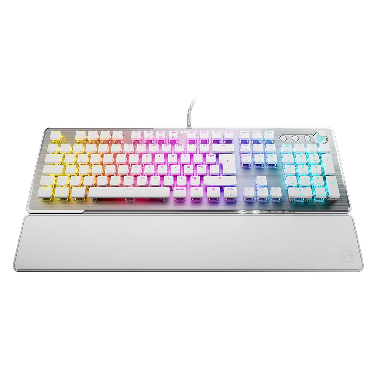 로캣(ROCCAT) 벌칸2 Vulcan II 게이밍 키보드 White (적축/한글 자판)