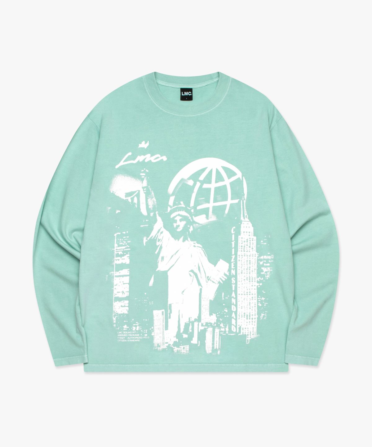 엘엠씨(LMC) OVERDYED LIBERTY LONG SLV TEE teal