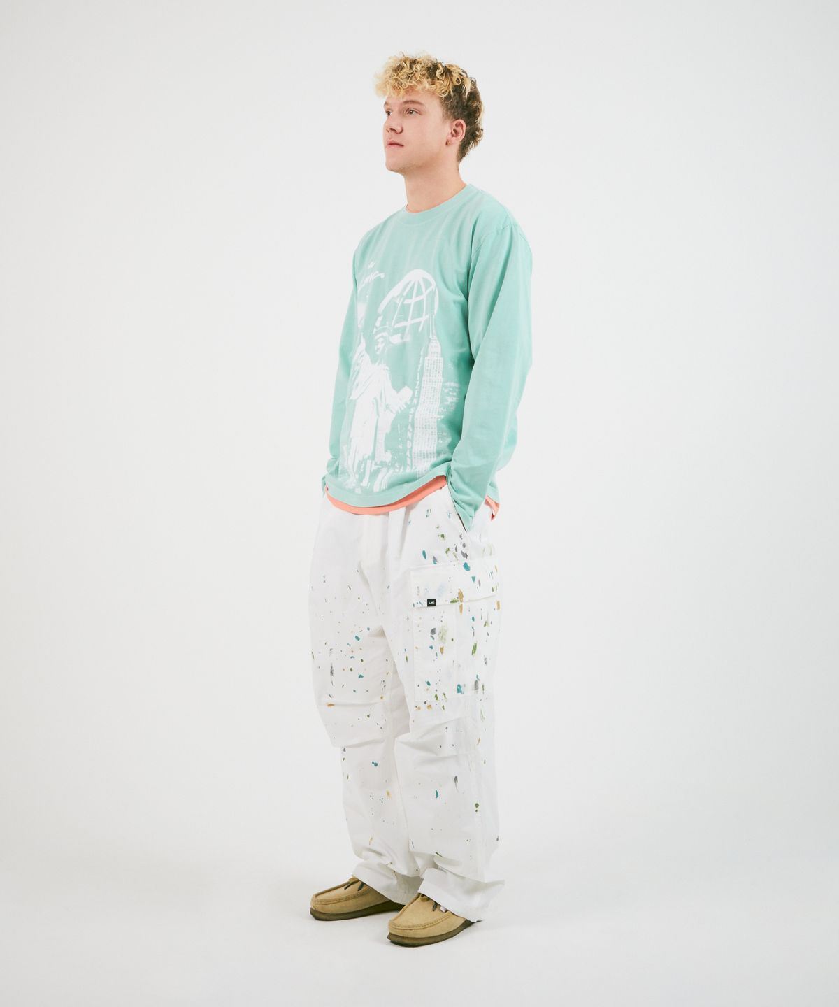 엘엠씨(LMC) OVERDYED LIBERTY LONG SLV TEE teal