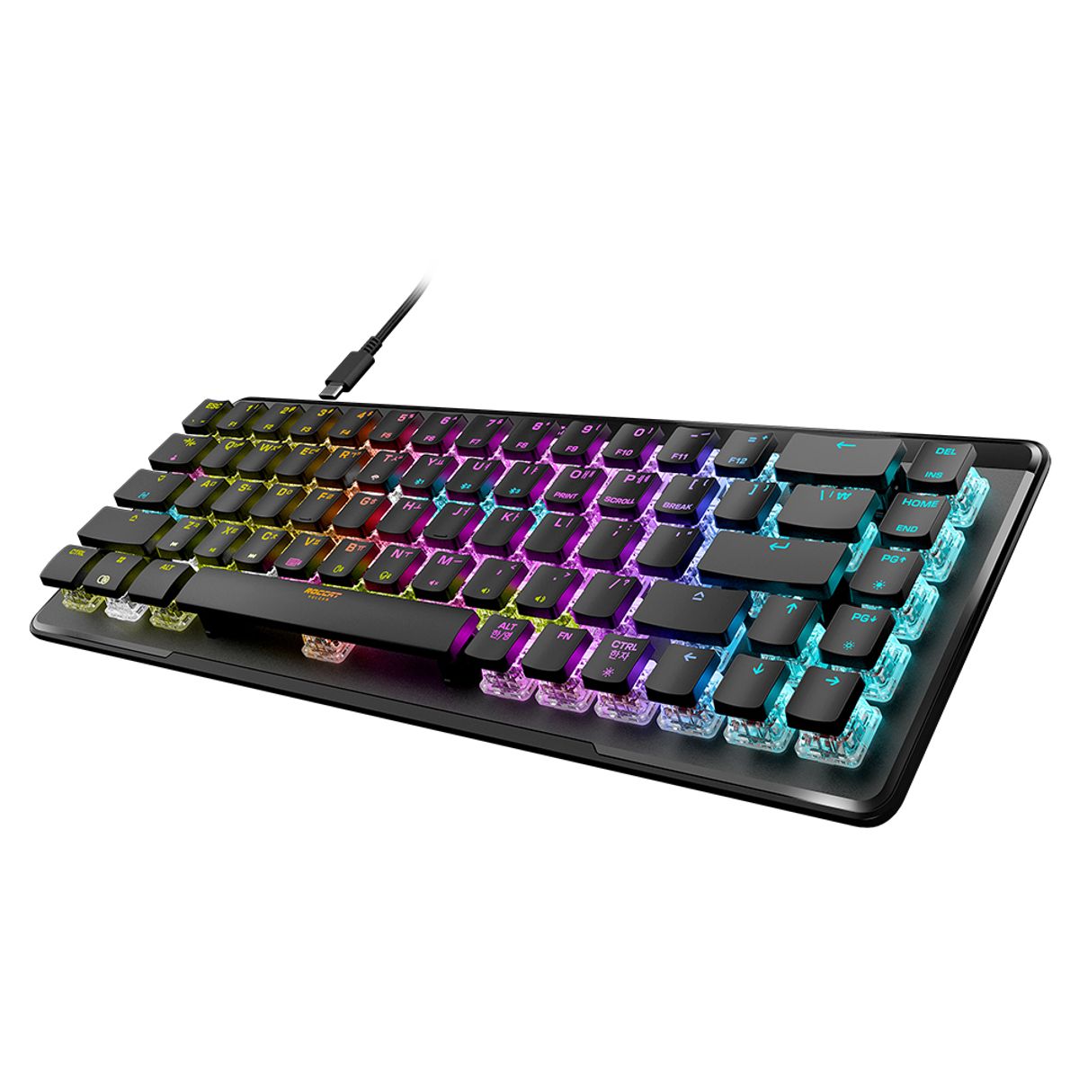 로캣(ROCCAT) 벌칸2 미니 에어 Vulcan II Mini Air 무선 게이밍 키보드 Black (적축/한글 자판)