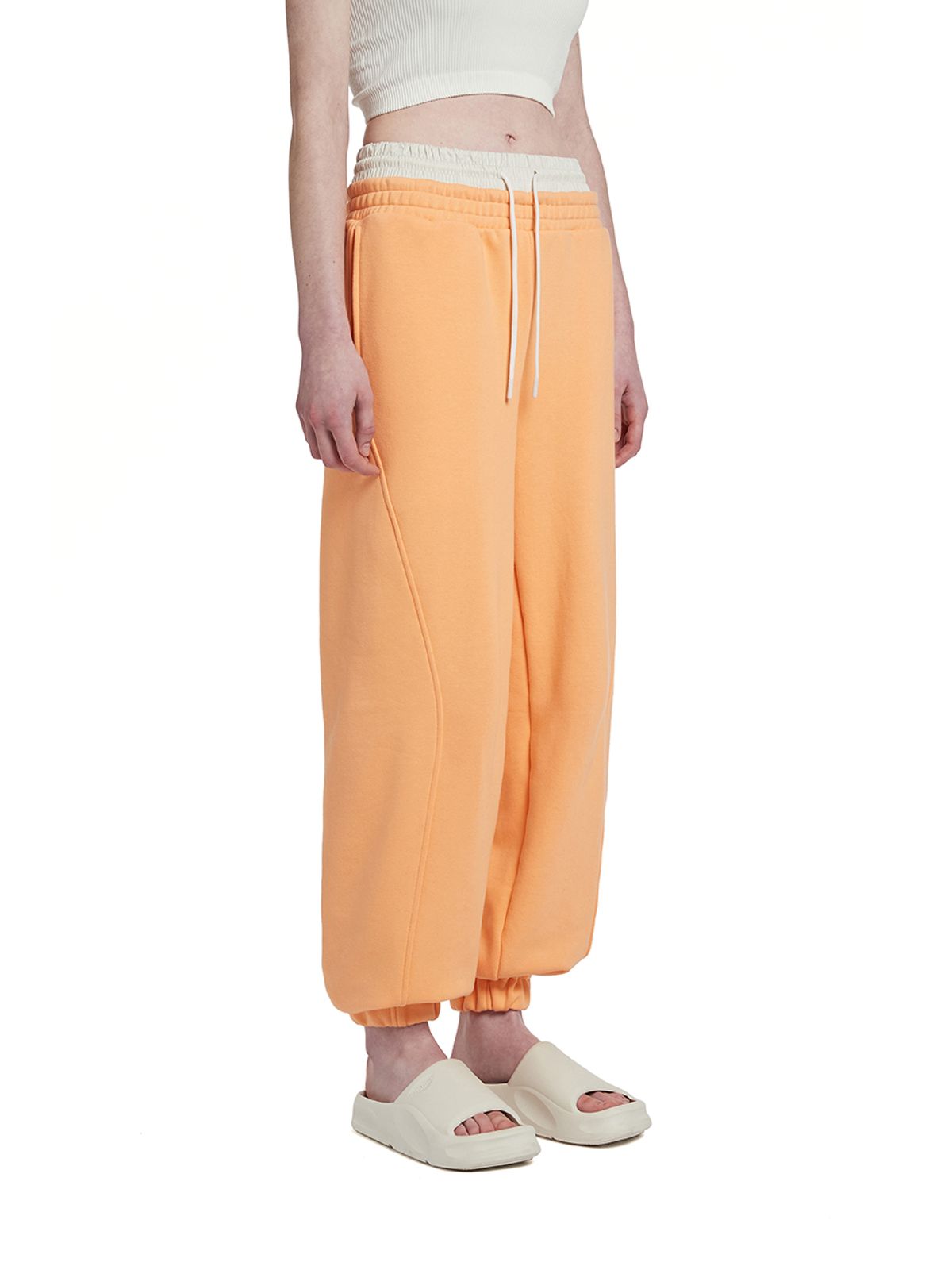 트렁크프로젝트(TRUNK PROJECT) Double waistband Lounge Pants_Orange