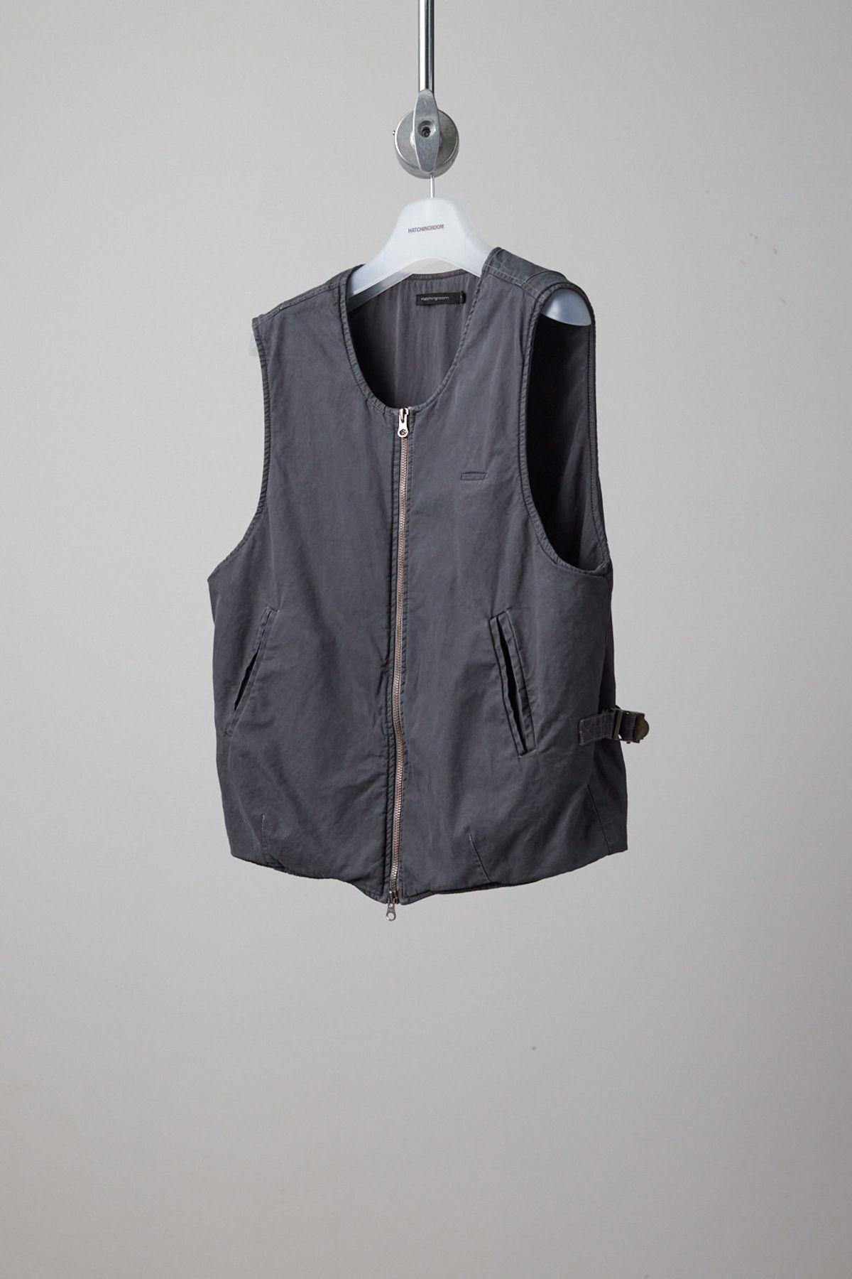 해칭룸(HATCHINGROOM) VTG Layering Vest Dyed Grey