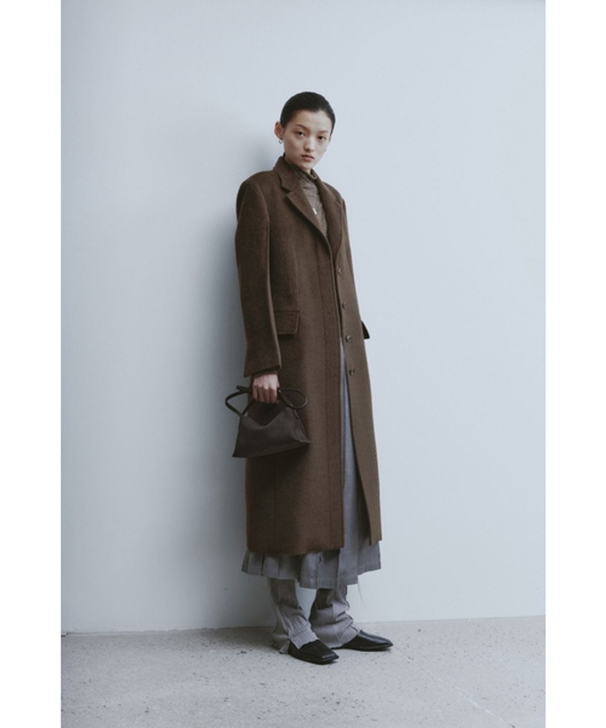 유스(YOUTH) Side-Slit Leggings Pants - Light Grey
