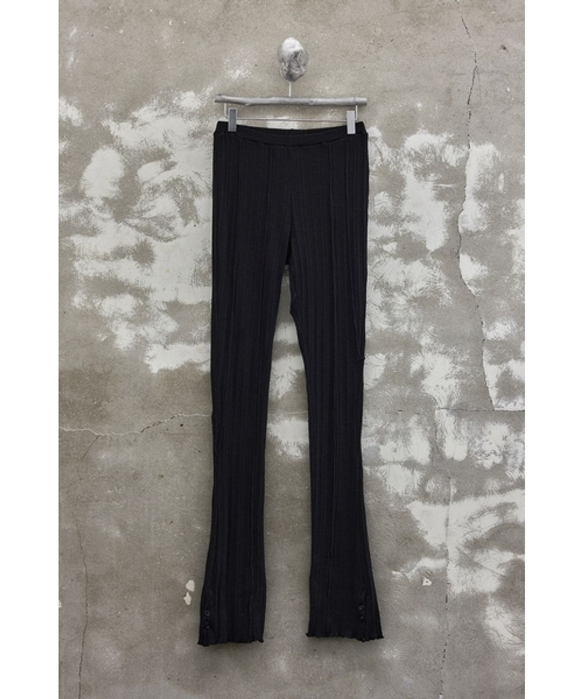 유스(YOUTH) Side-Slit Leggings Pants - Black