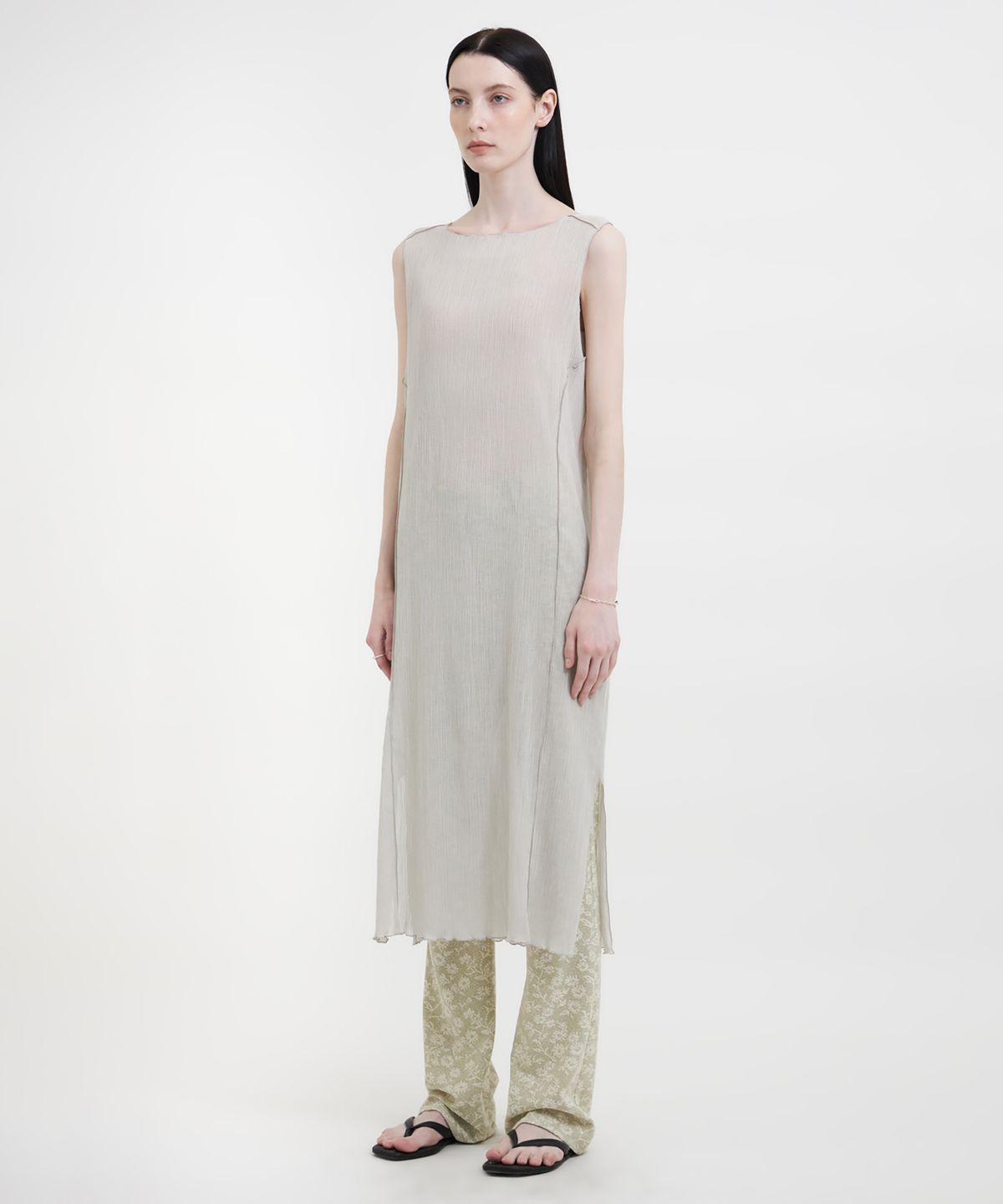 유스(YOUTH) Jersey Dress - Light Grey