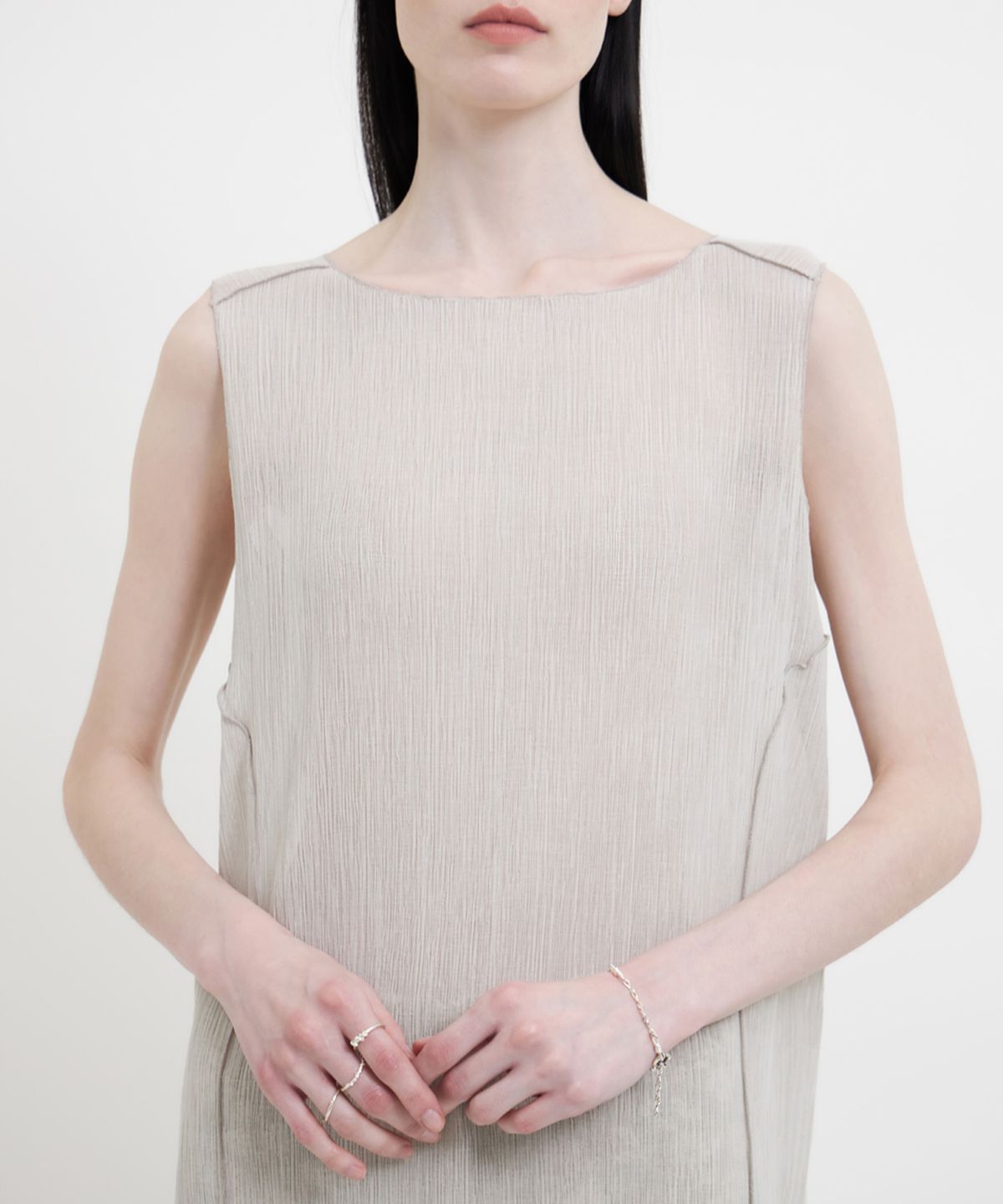 유스(YOUTH) Jersey Dress - Light Grey