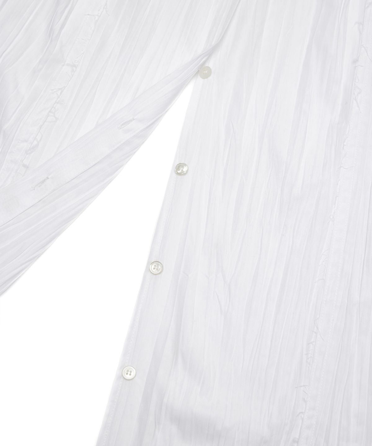 유스(YOUTH) Side-Slit Shirt Dress - White
