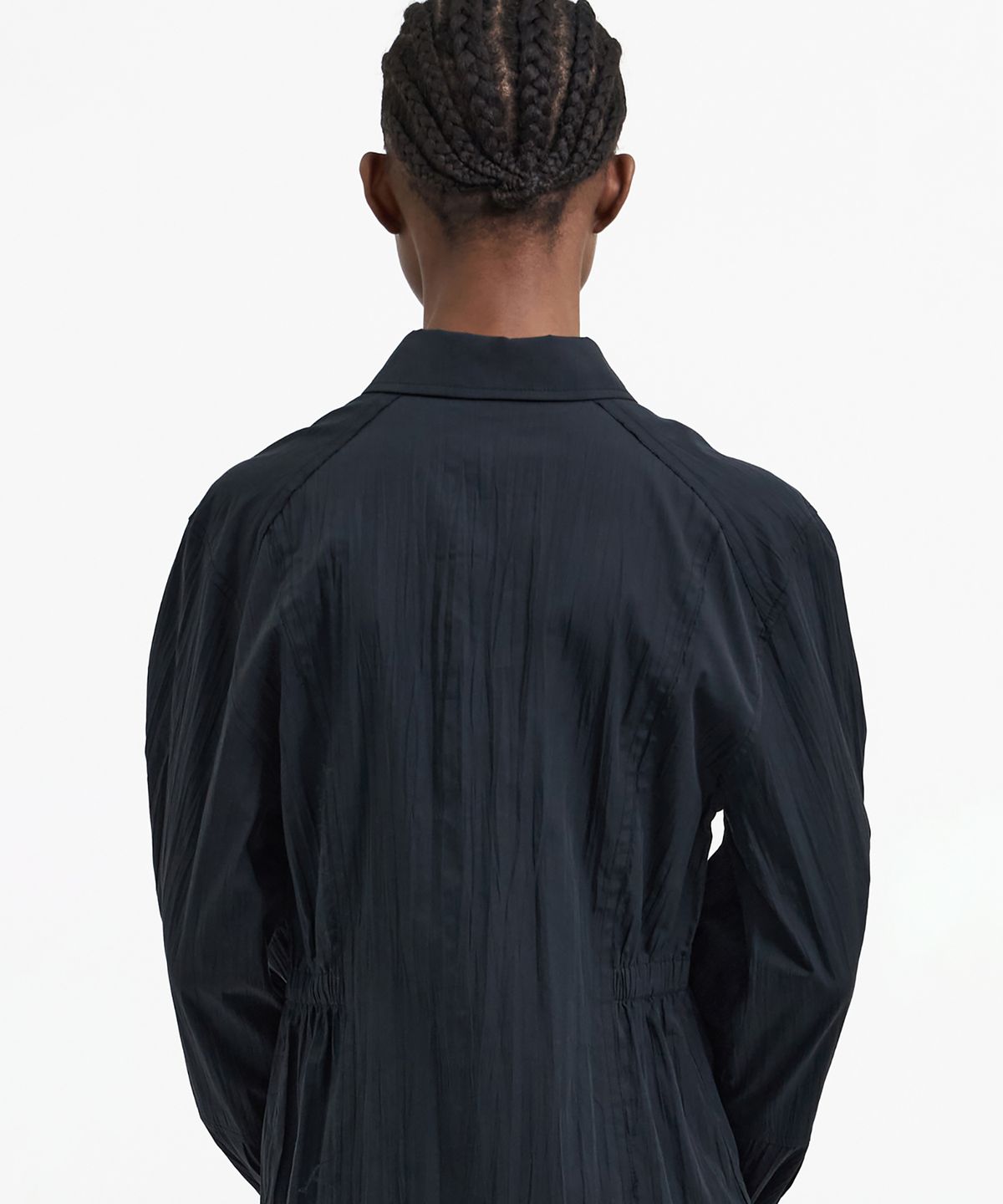 유스(YOUTH) Side-Slit Shirt Dress - Black